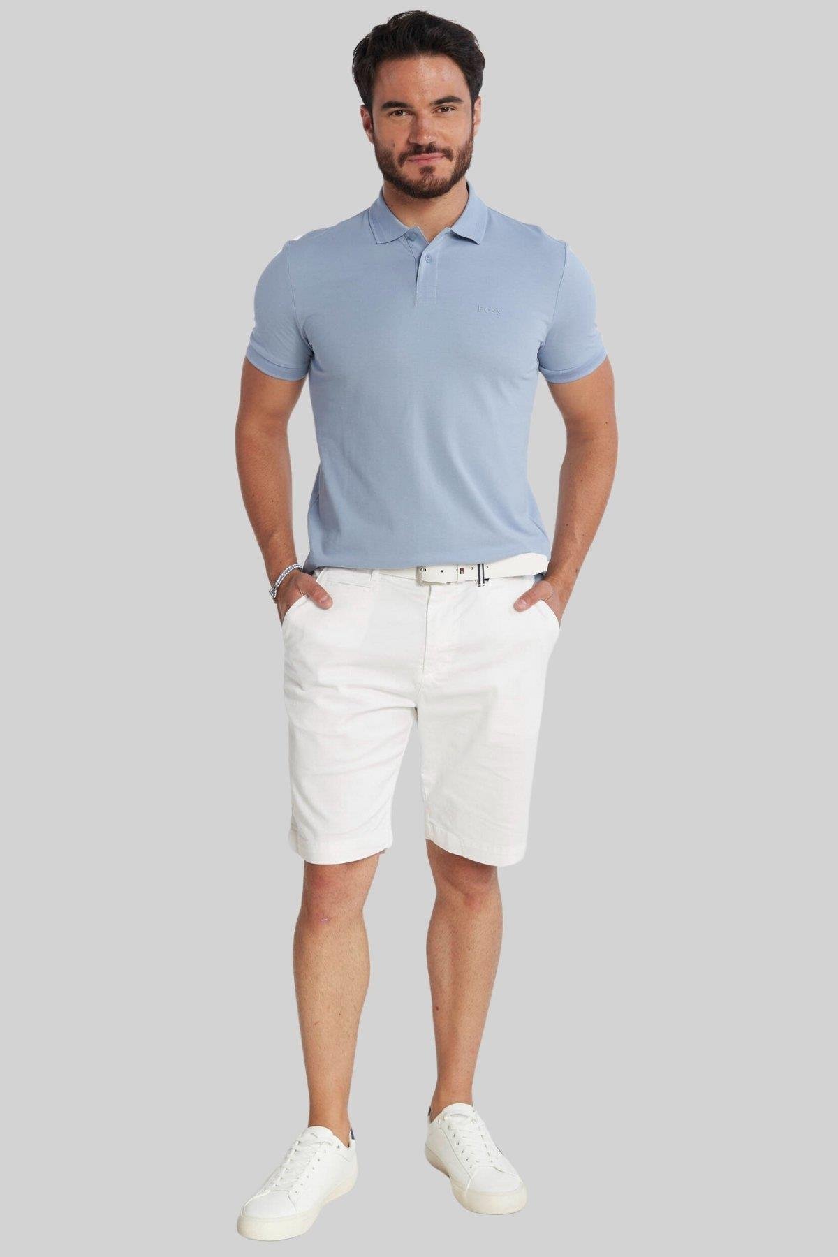 Hugo Boss Slim Fit Polo Erkek T-Shirt Mavi