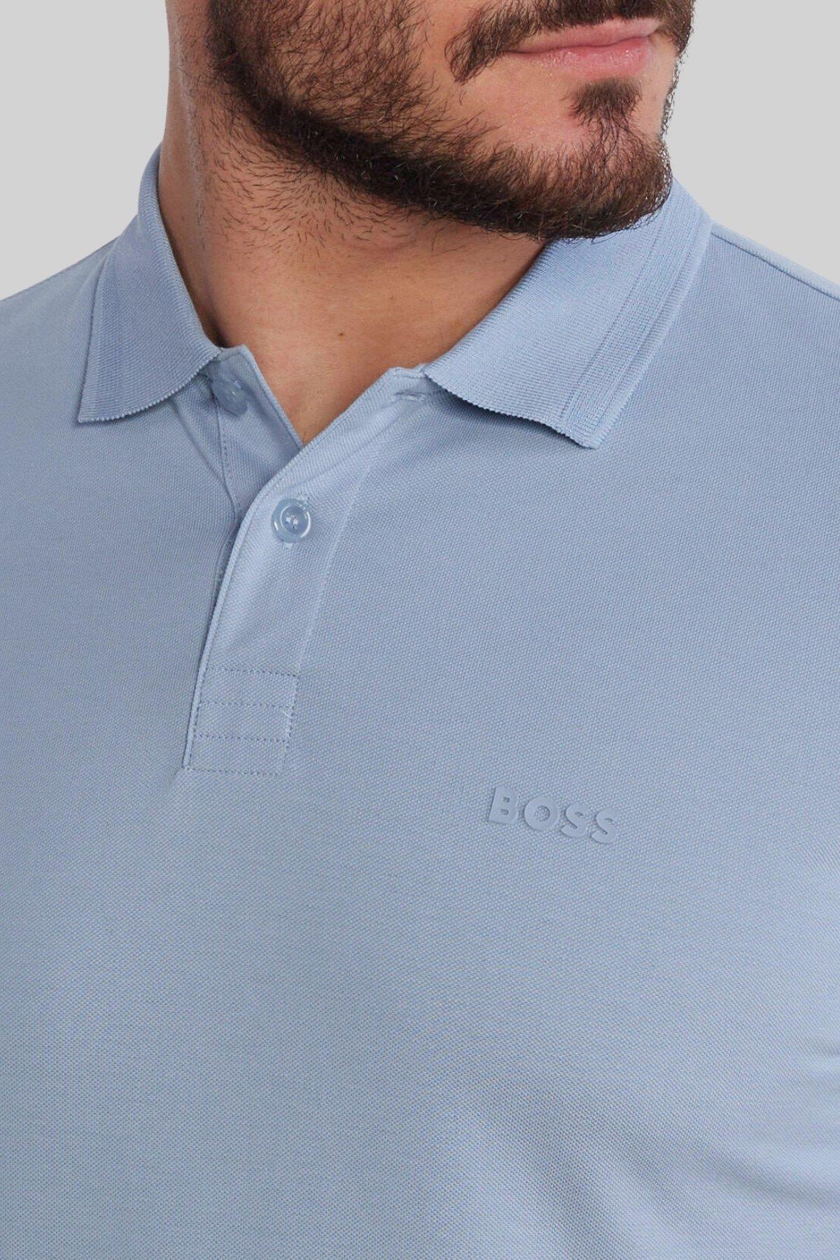 Hugo Boss Slim Fit Polo Erkek T-Shirt Mavi