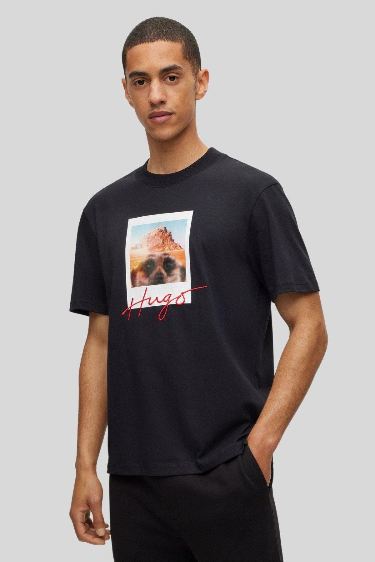 Hugo Erkek T-Shirt Siyah