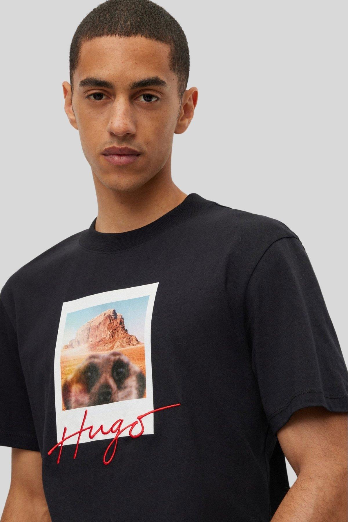 Hugo Erkek T-Shirt Siyah