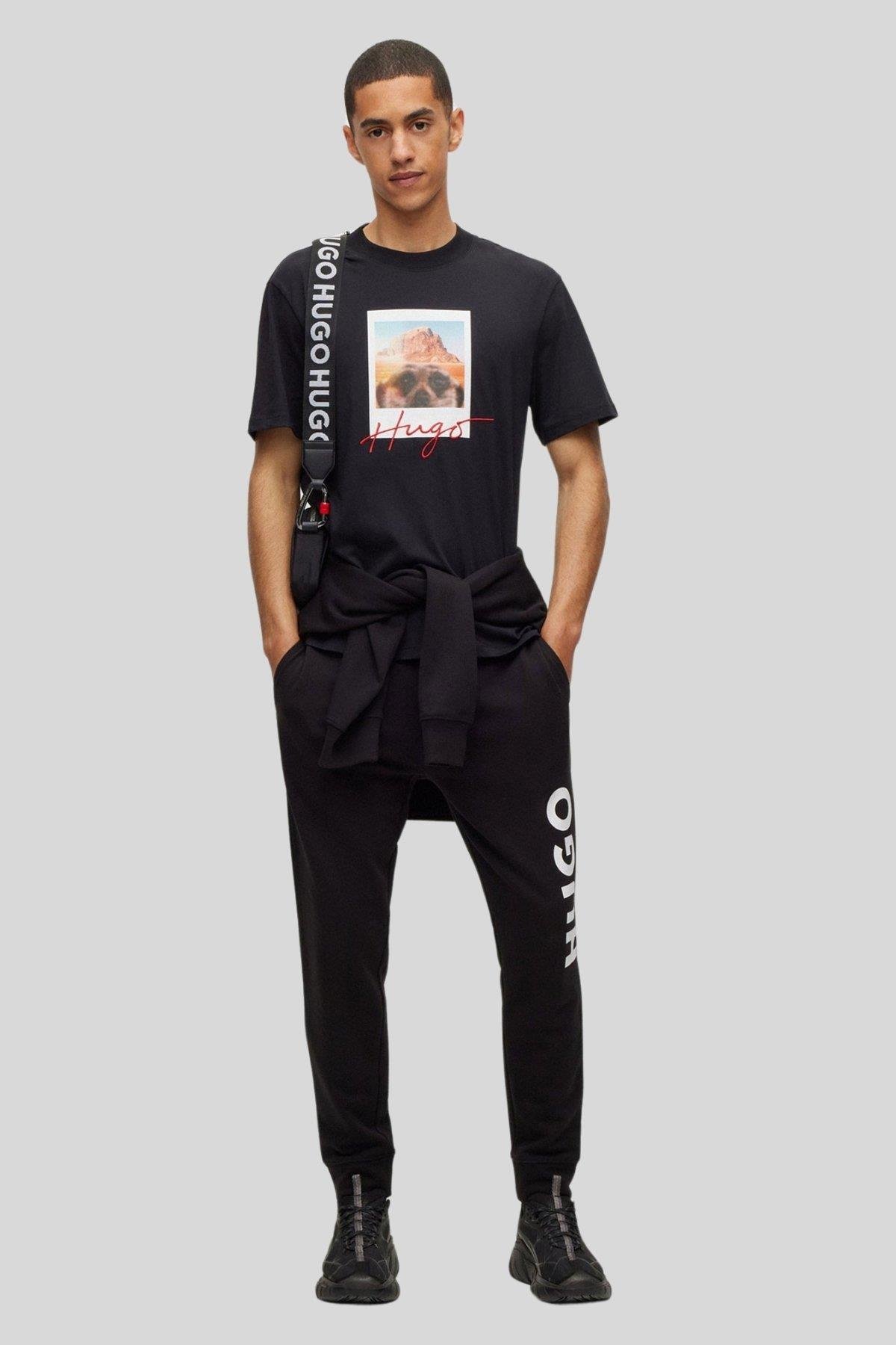 Hugo Erkek T-Shirt Siyah