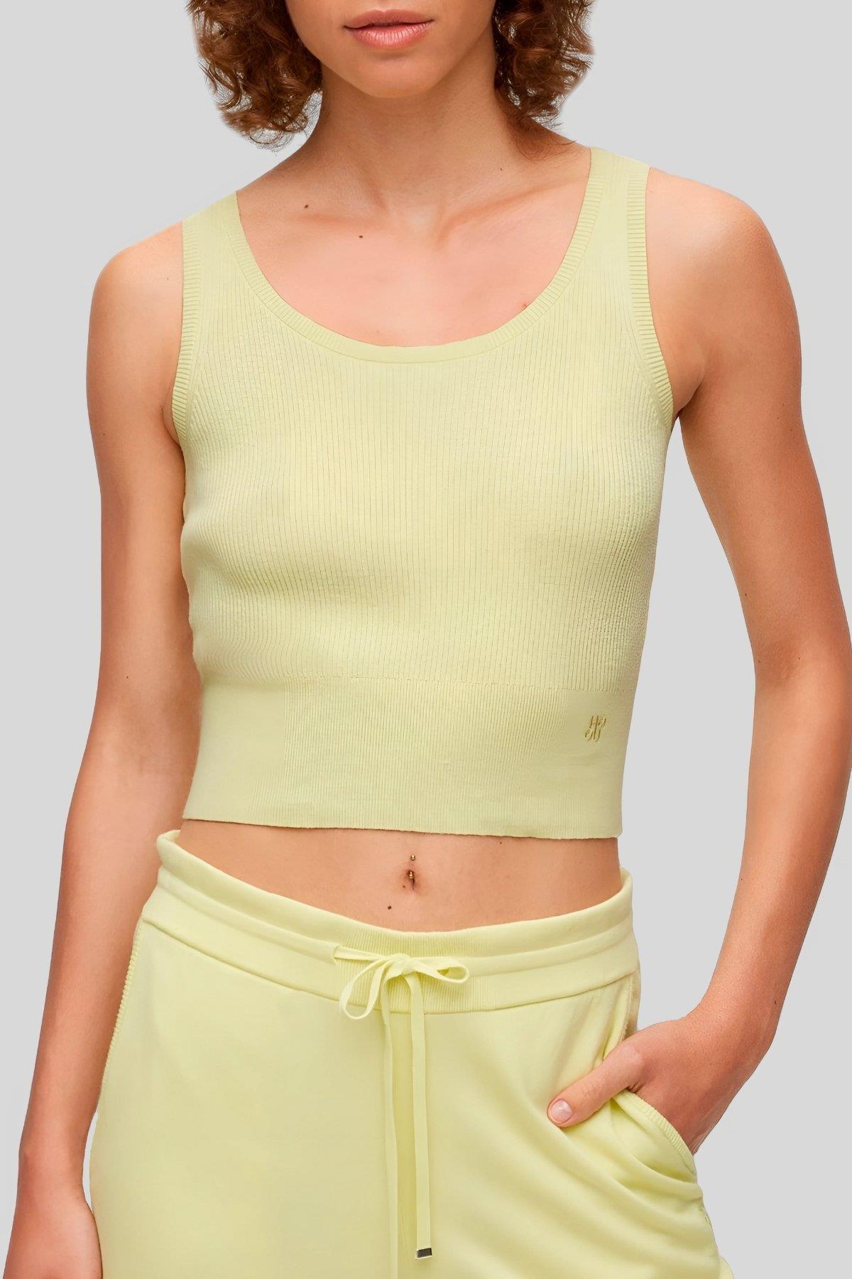 Hugo Slim Fit Kadın Body Sarı