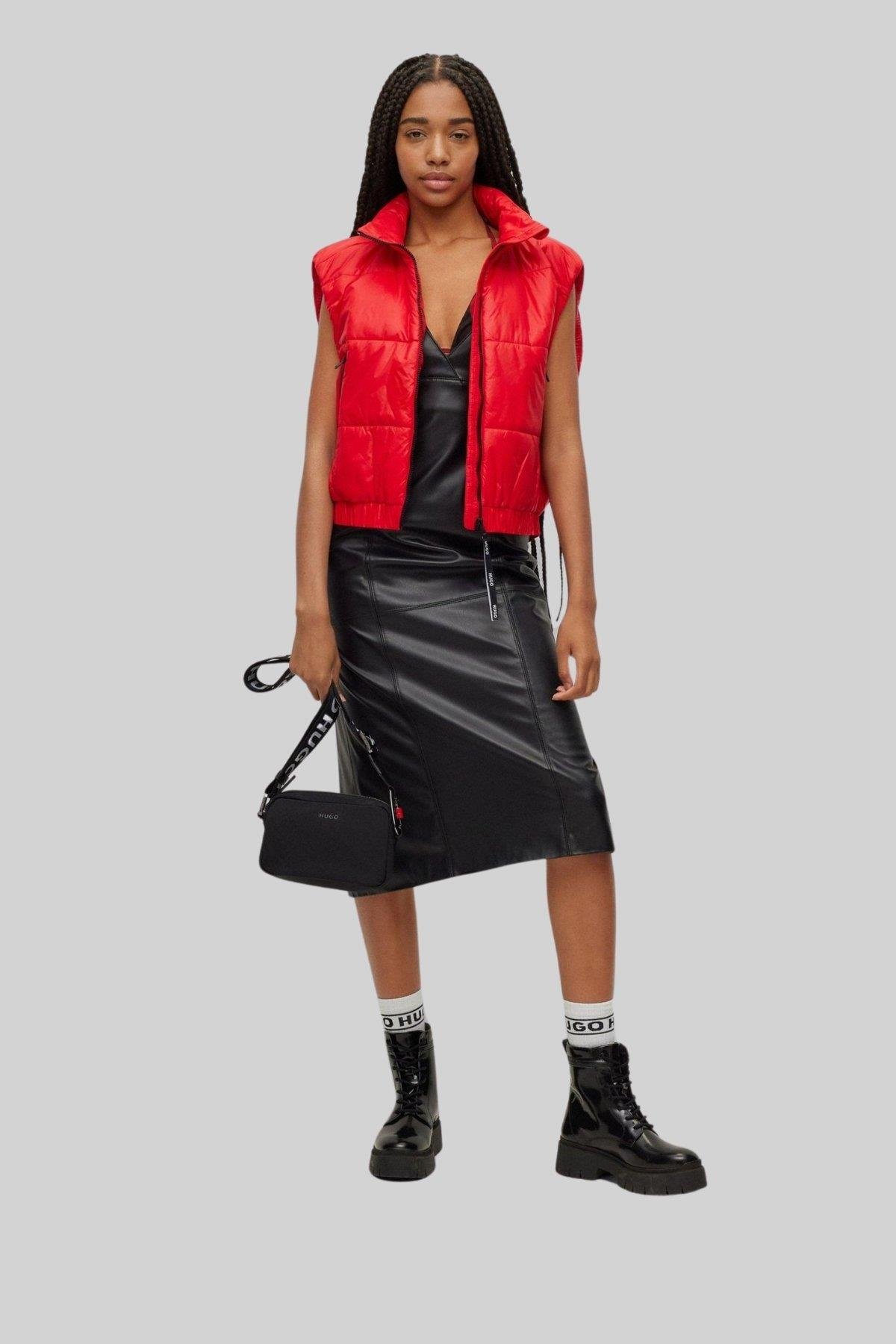 Hugo Slim Fit Yelek Kırmızı