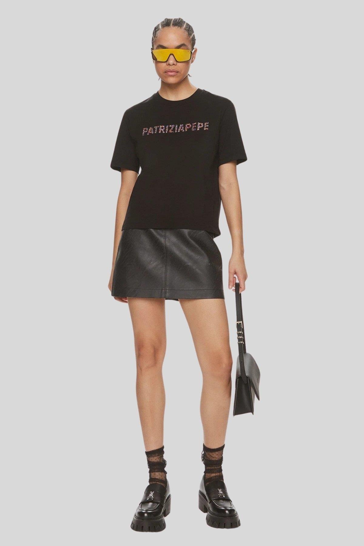 Patrizia Pepe Kadın T-Shirt Siyah