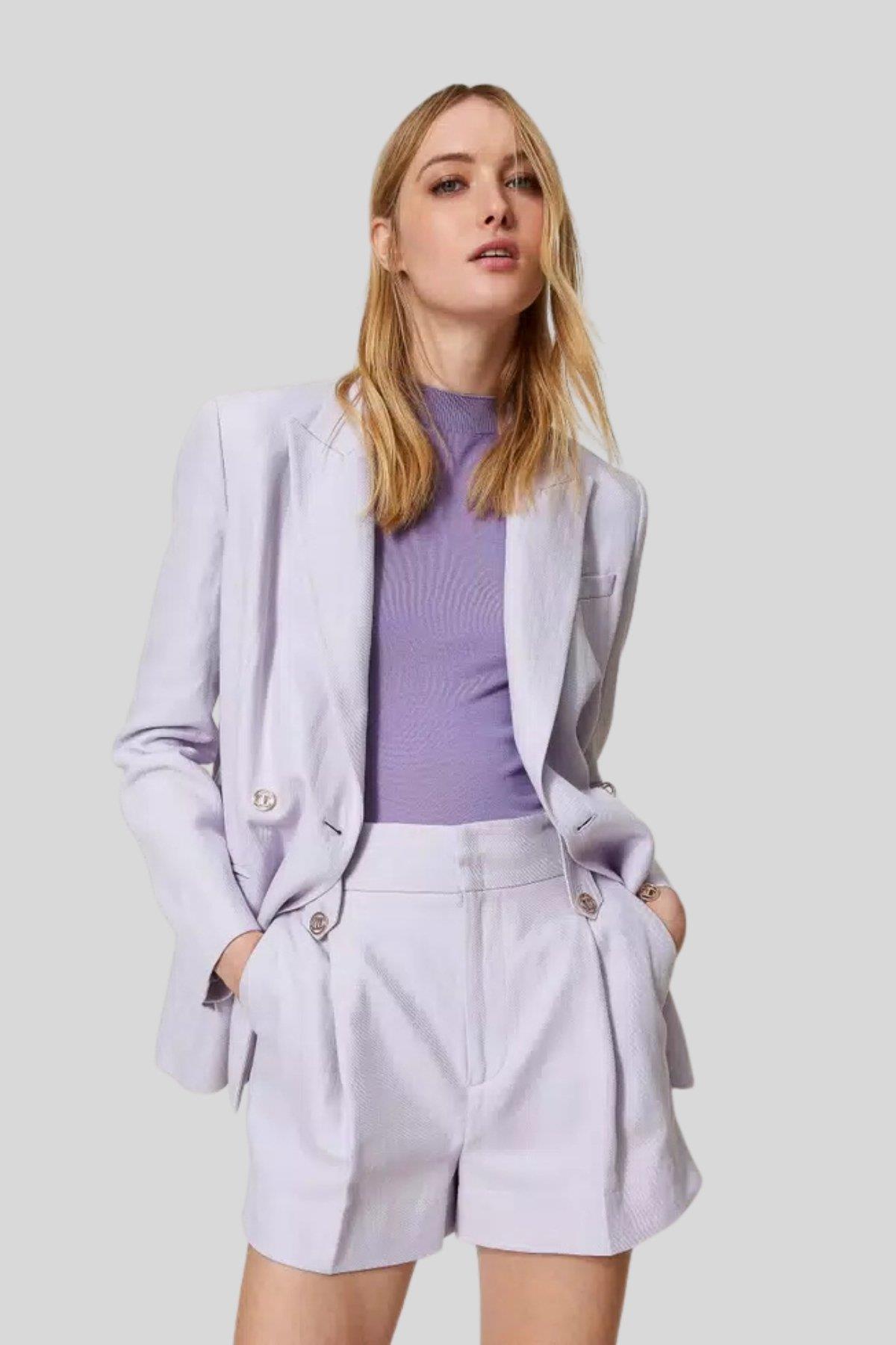 Twinset Kadın Şort Mor