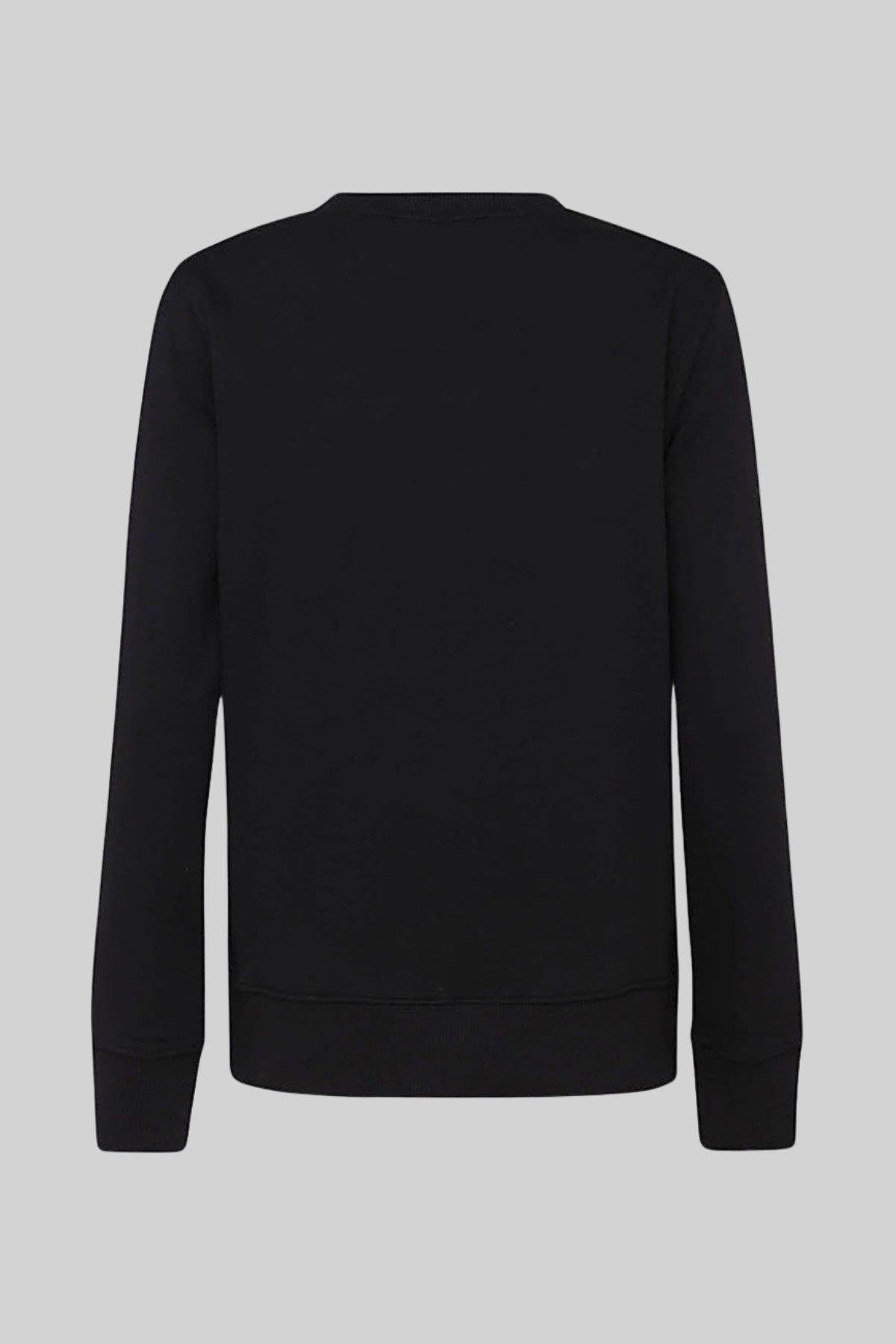 Versace Jeans Couture Kadın Uzun Kollu Logolu Sweatshirt Siyah