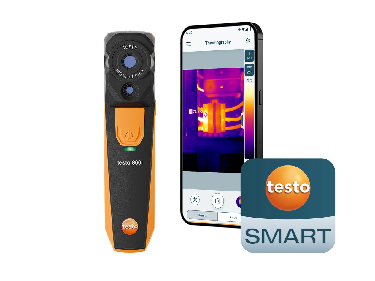 testo 860i - Akıllı telefonlar için kablosuz termal kamera 