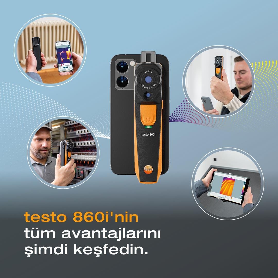 testo 860i - Akıllı telefonlar için kablosuz termal kamera 