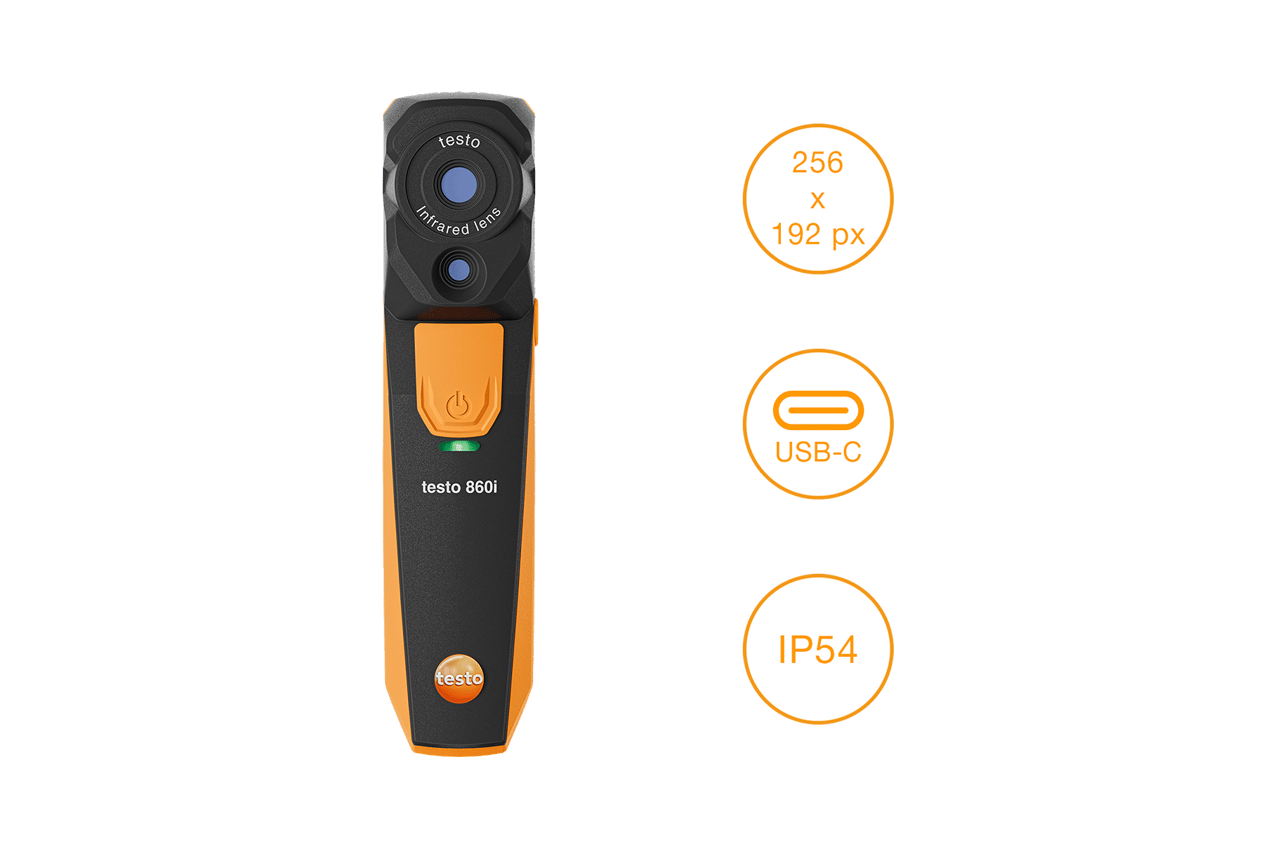 testo 860i seti - Akıllı telefonlar için kablosuz termal kamera 