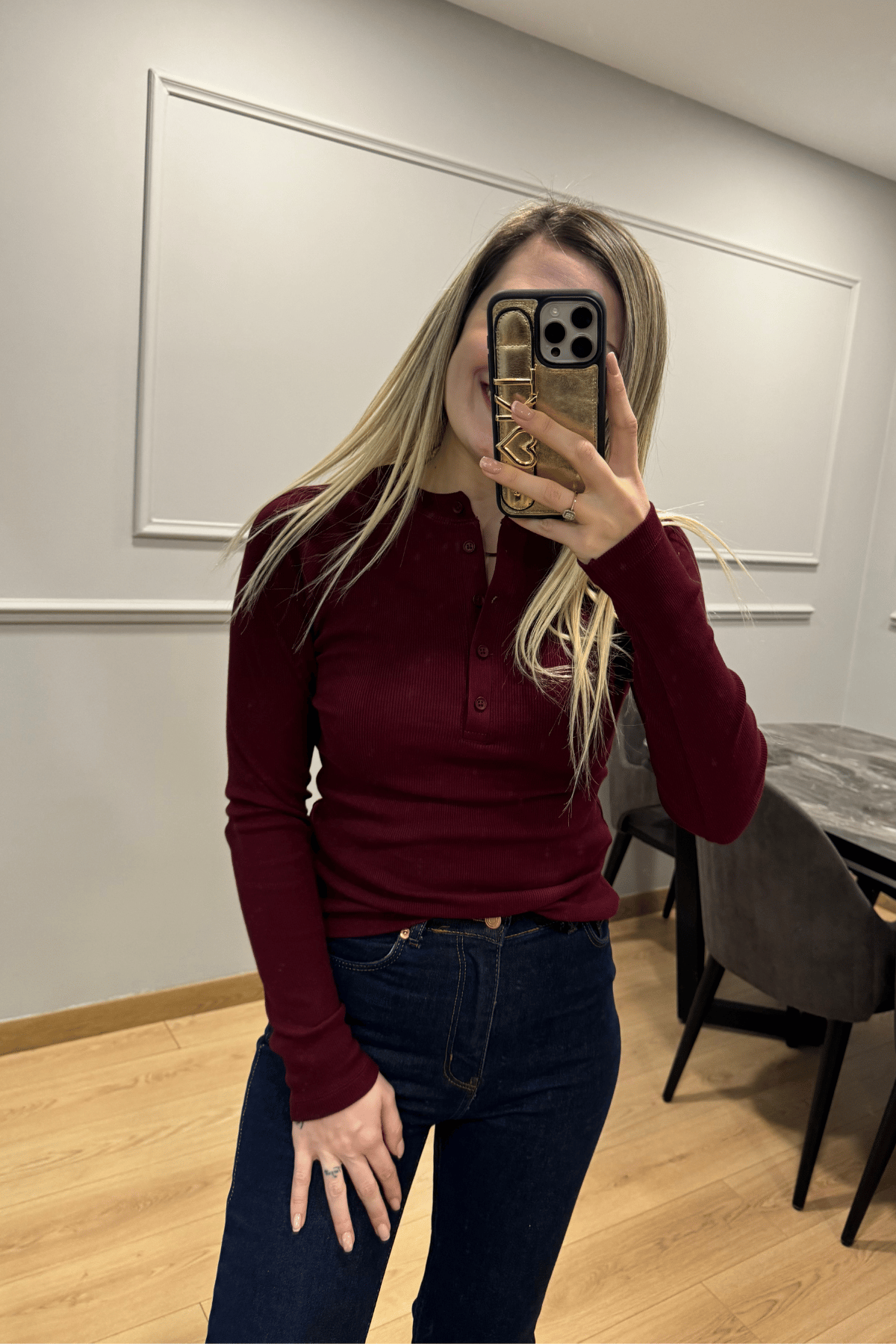 İTALYAN KOL PATLI BORDO BODY
