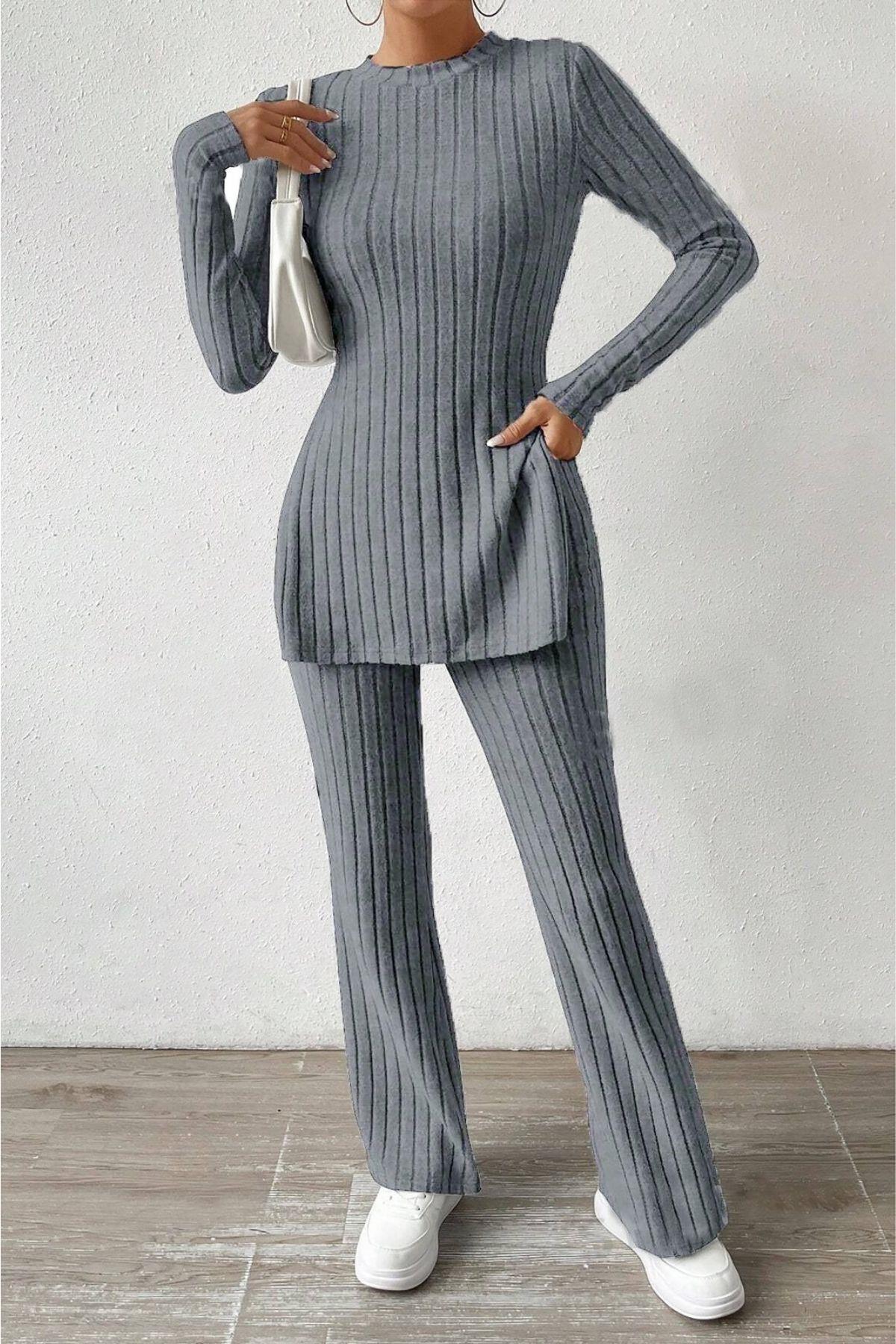 Bella Notte Füme Pamuklu Kışın Gözdesi Pijama Takımı 7063