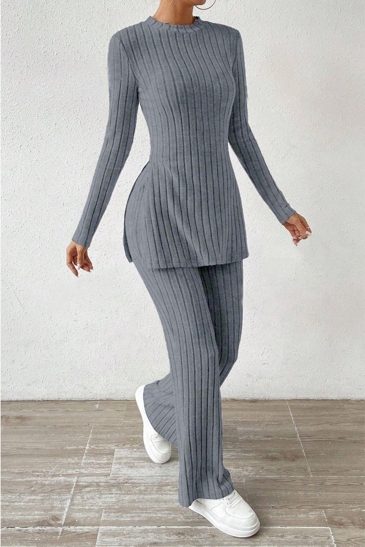 Bella Notte Füme Pamuklu Kışın Gözdesi Pijama Takımı 7063