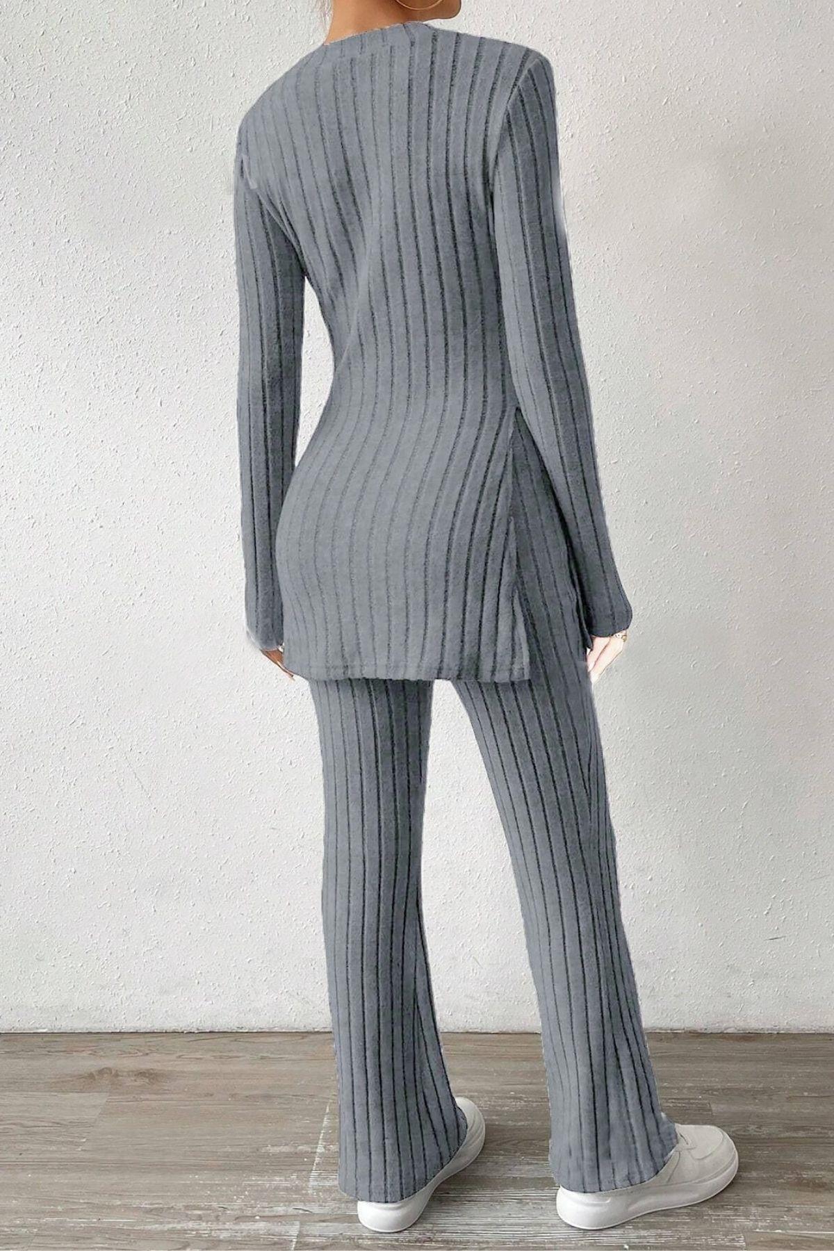 Bella Notte Füme Pamuklu Kışın Gözdesi Pijama Takımı 7063