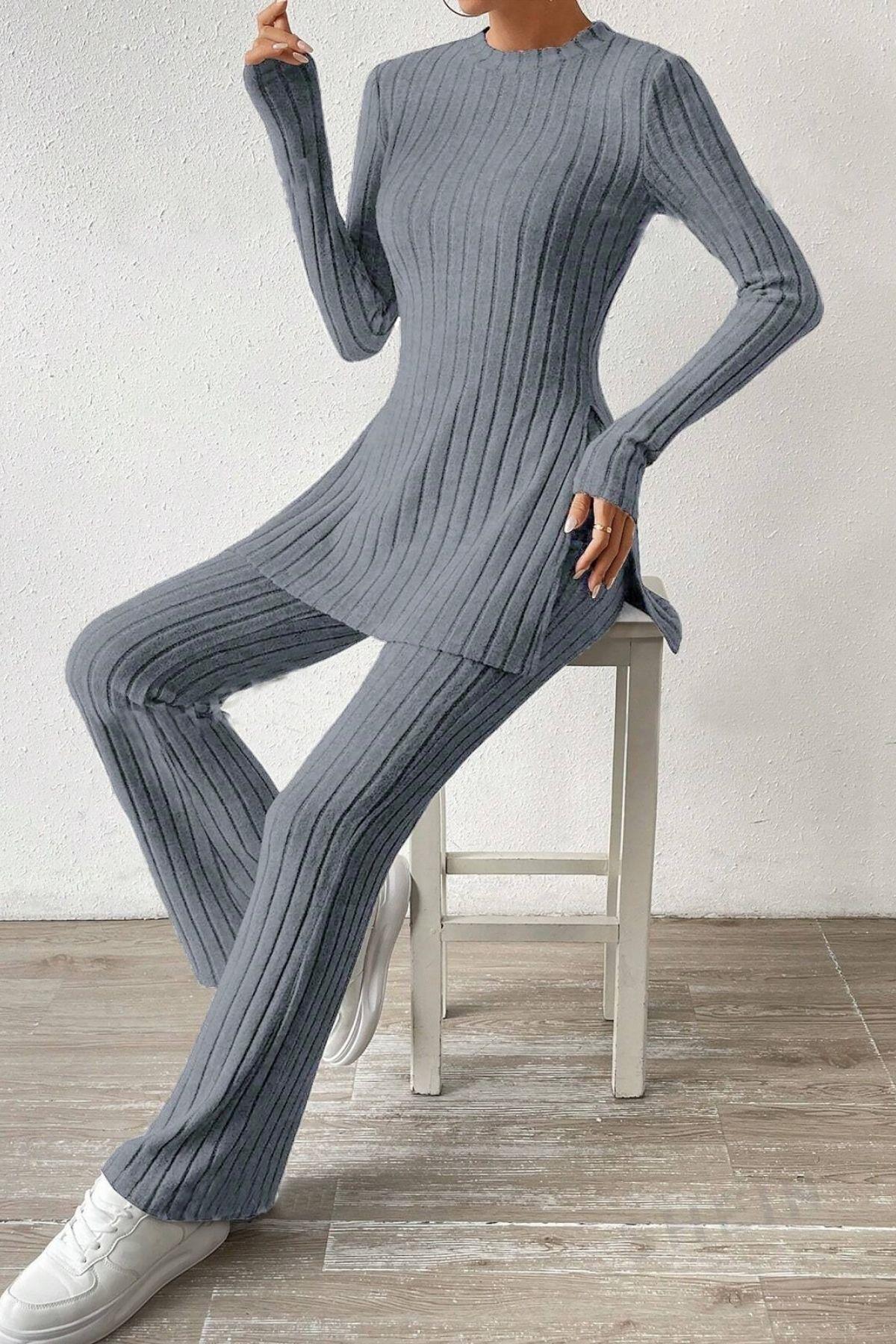 Bella Notte Füme Pamuklu Kışın Gözdesi Pijama Takımı 7063