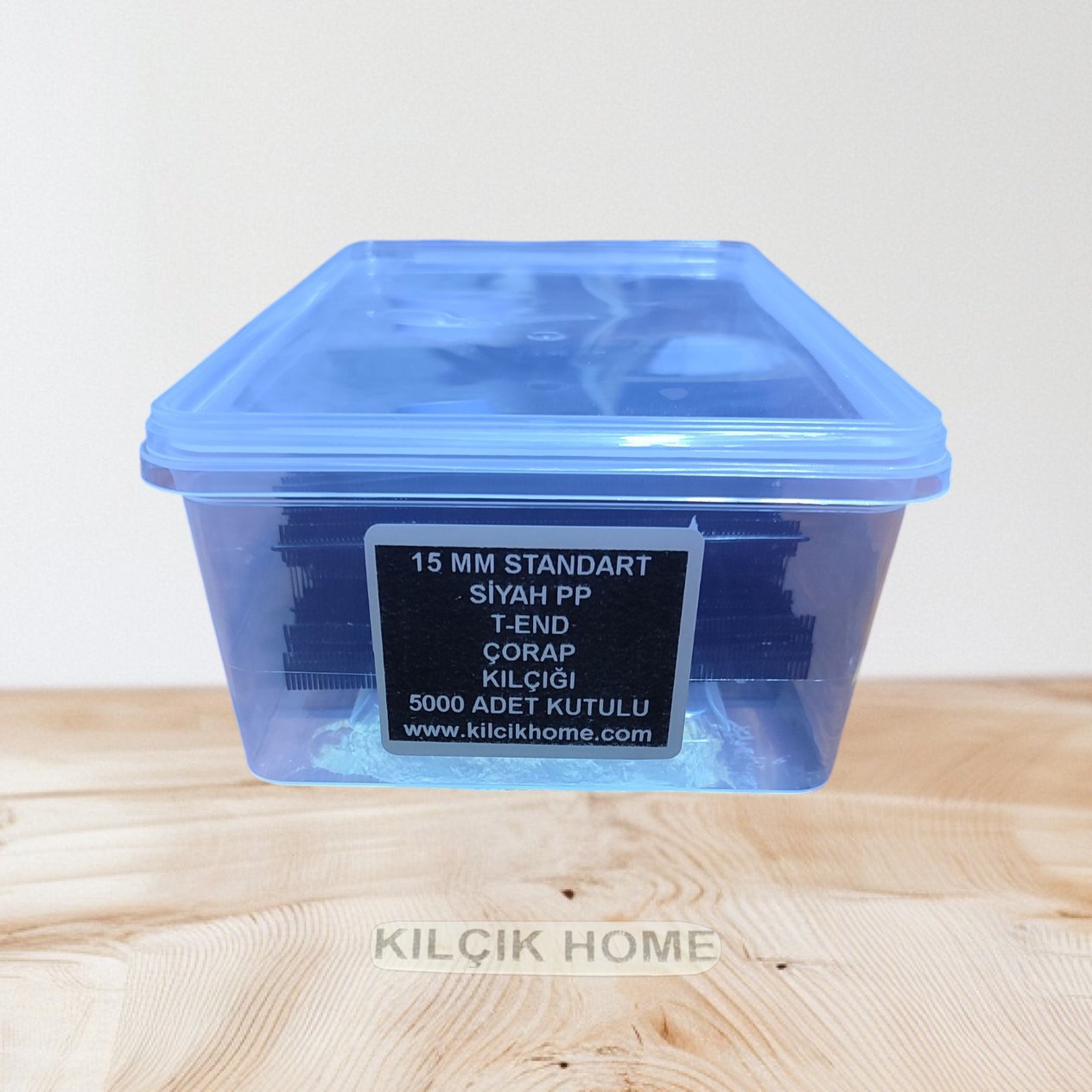 15 MM Standart Siyah T-End PP Kılçık Çorap Ve Havlu Kılçığı 5000 Adet