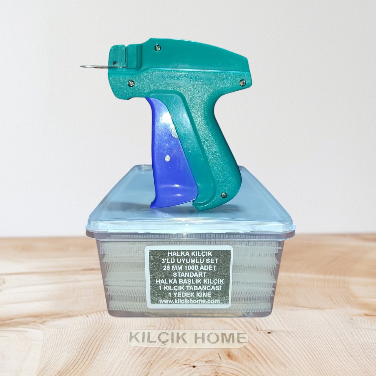 Halka Deneme Kılçık Seti 25 MM Halka Kılçık + Tabanca + 1 Adet Yedek İğne