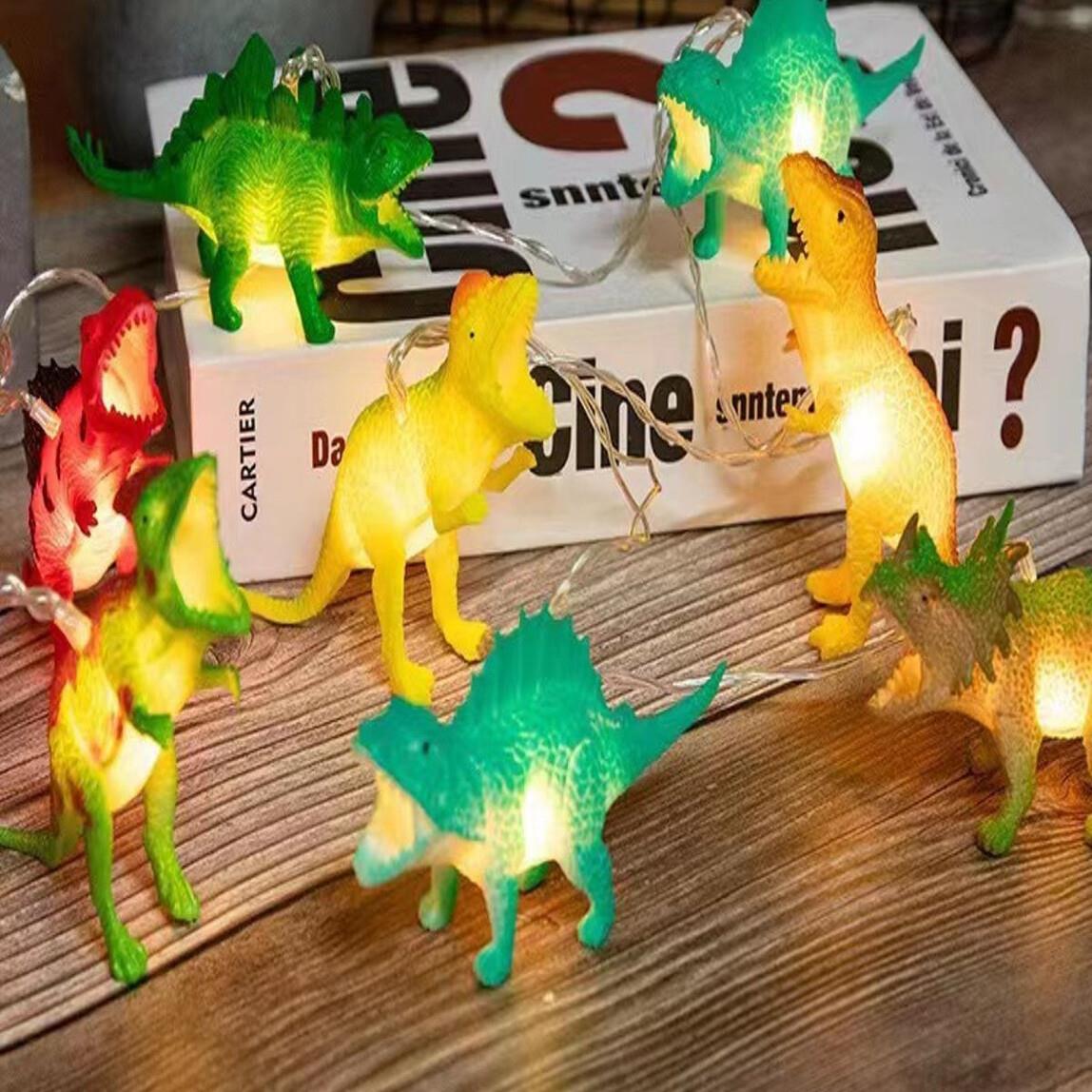 3D Dinazor Işık Zinciri 2xaa Pil 2 Metre