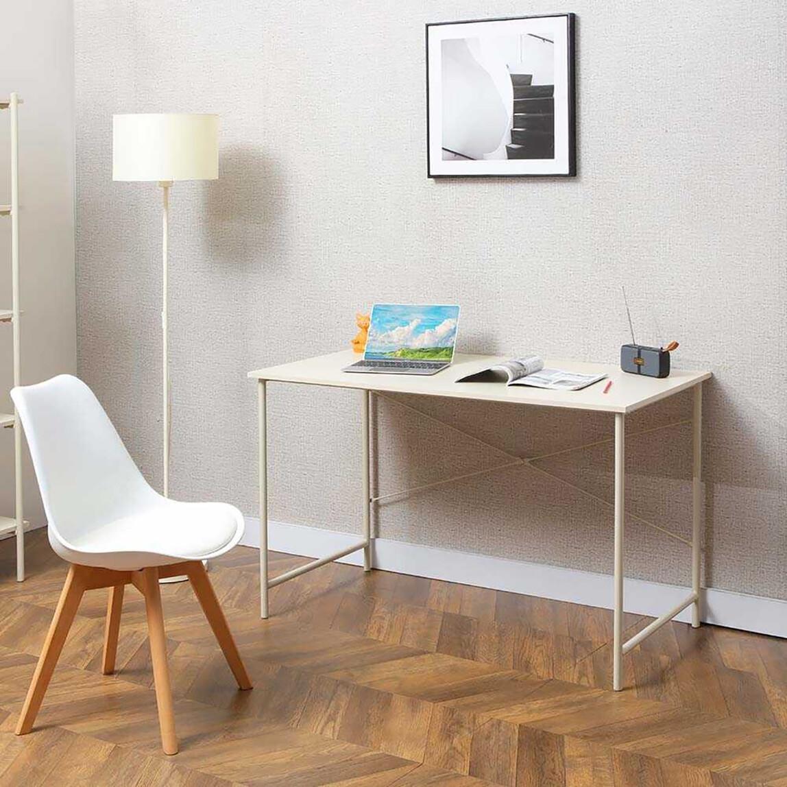Adore Retro Metal Ayaklı Çalışma Masası-Vizon 120x75x60cm