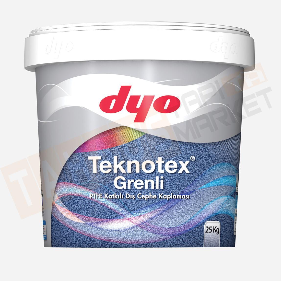 Dyo 25 kg Teknotex Beyaz Grenli Teflonlu Dış Cephe Boyası