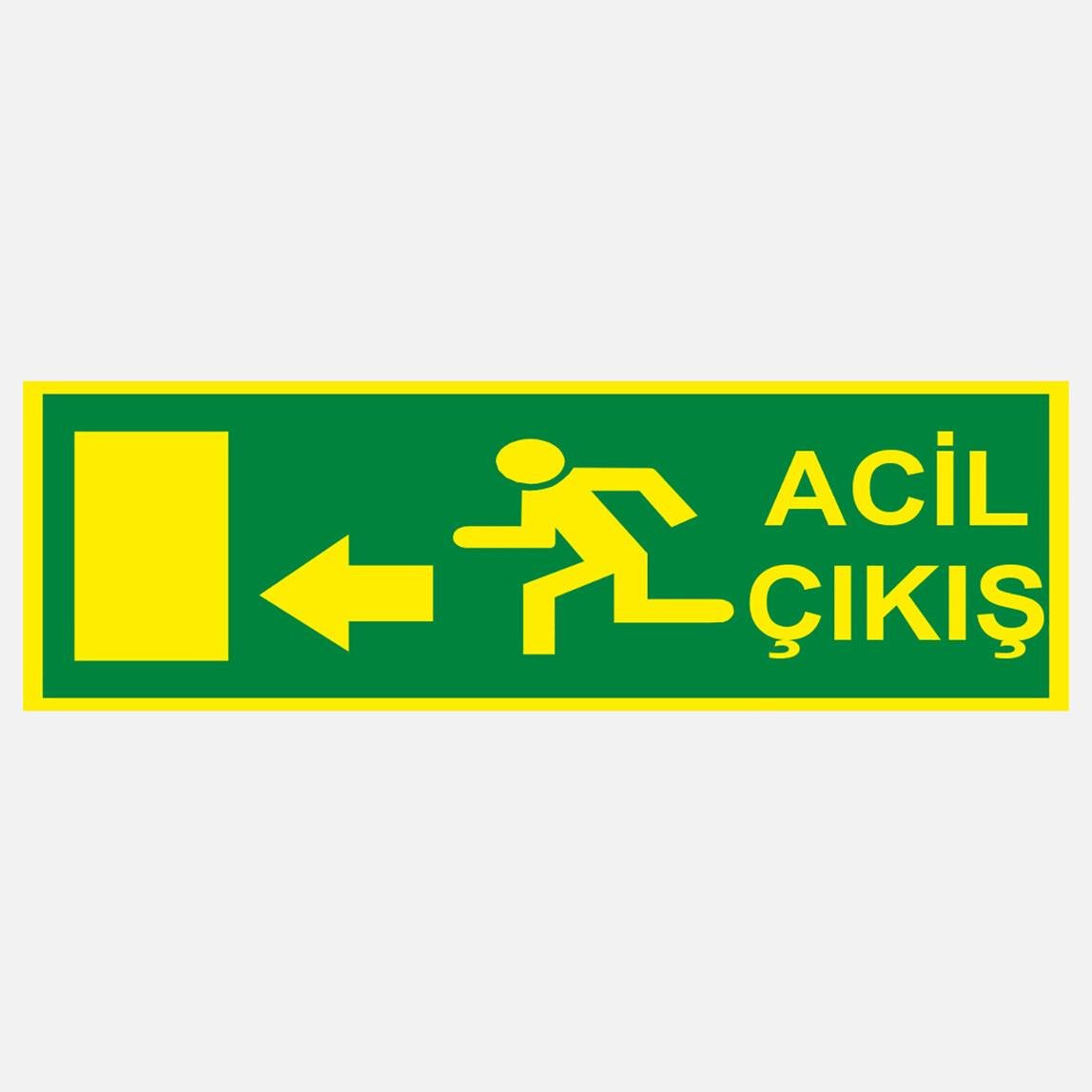 Ekstrafix Yf061 12X25 Fosforlu Acil Çıkış