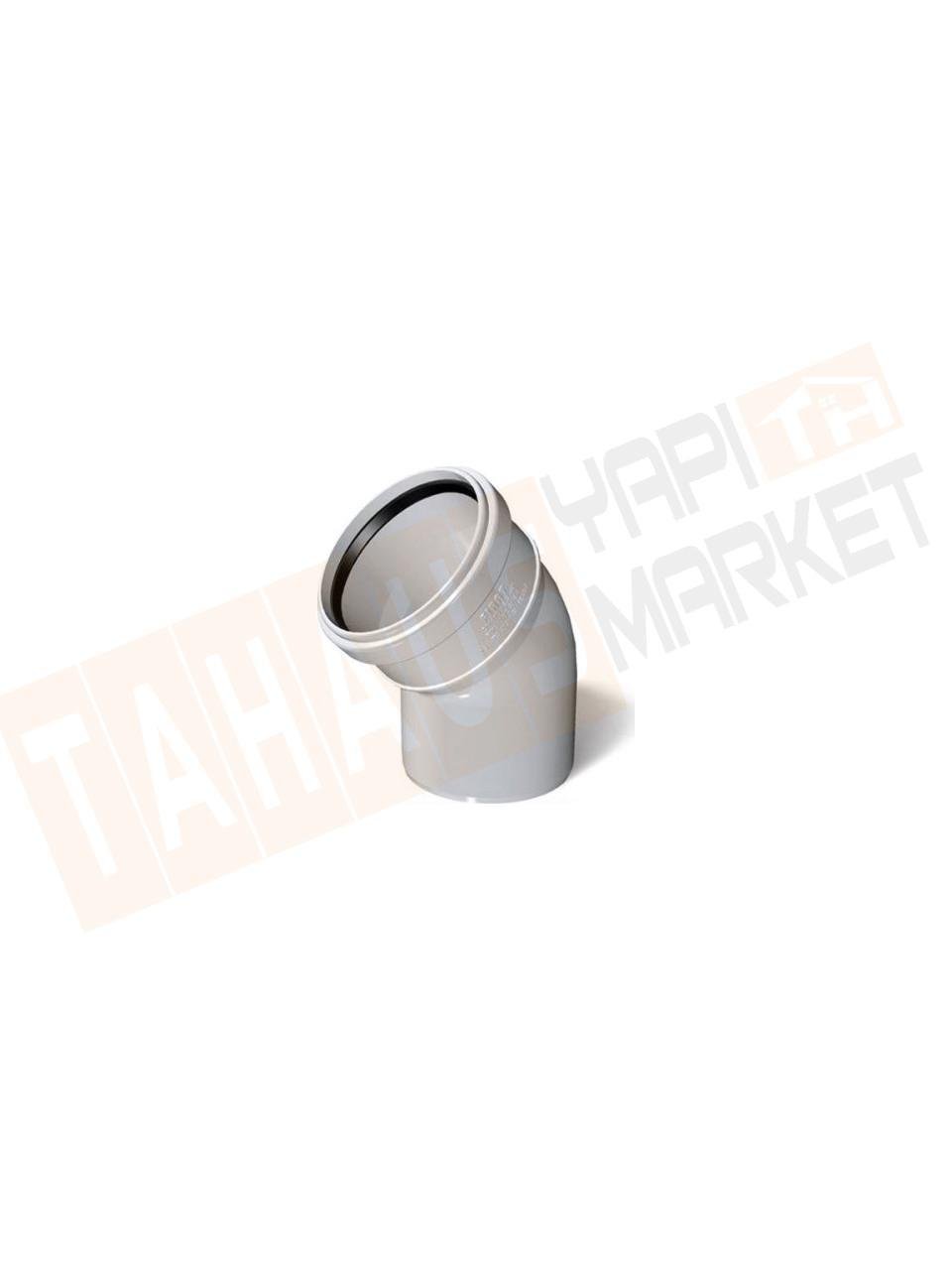 Fırat Pvc Açık Dirsek 125X45