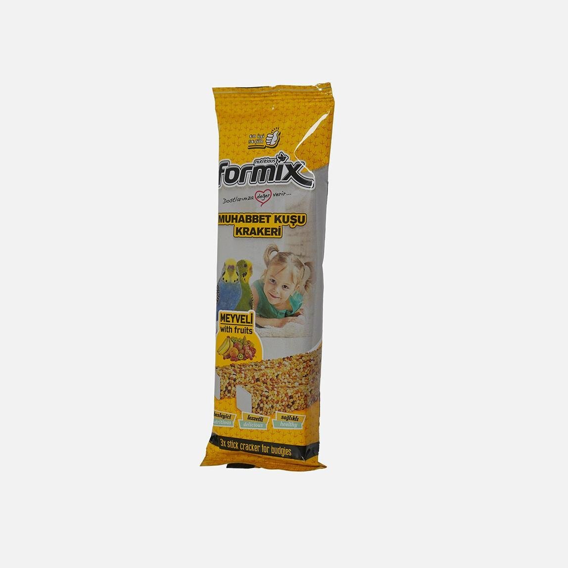 Formix Meyveli Muhabbet Kuşu Krakeri 3'lü