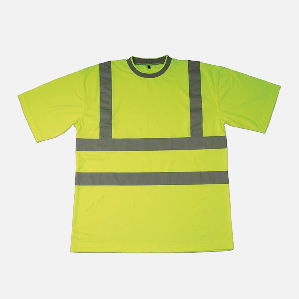 İş Koruma Reflektif T-Shirt Bisiklet Yaka