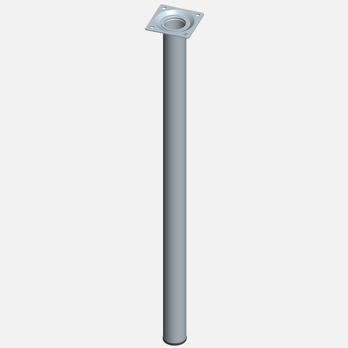 Regalux Masa Ayağı Çelik Boru Yuvarlak 600 mm Paslanmaz Çelik Rengi