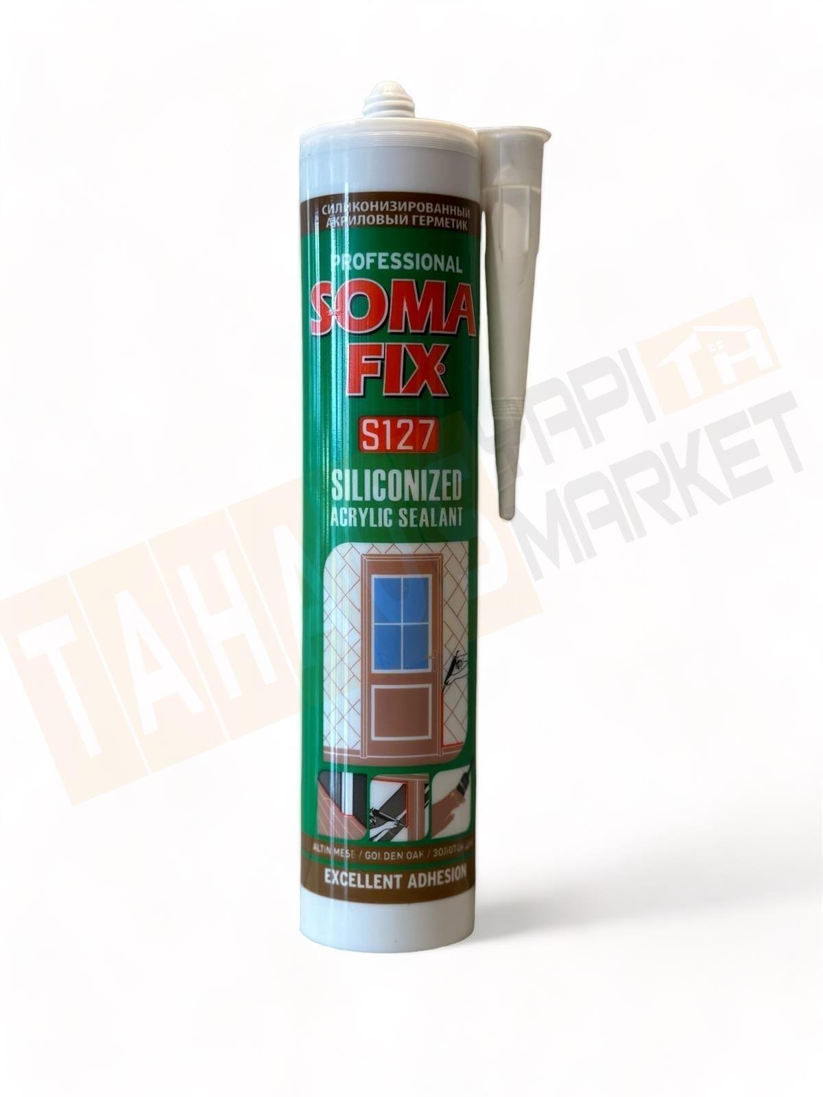 Somafix S127 Akrilik Silikonize Mastik Altın Meşe 310 ML