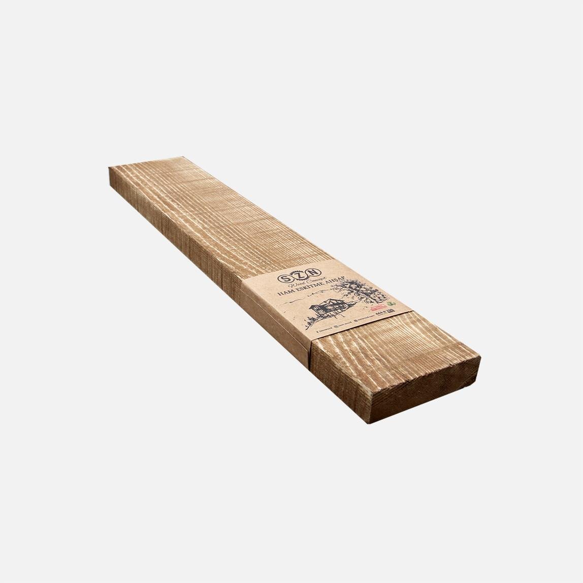 Szn Eskitme Ahşap 8-10 cm 50x10x2,5 cm Ladin 51-Teak