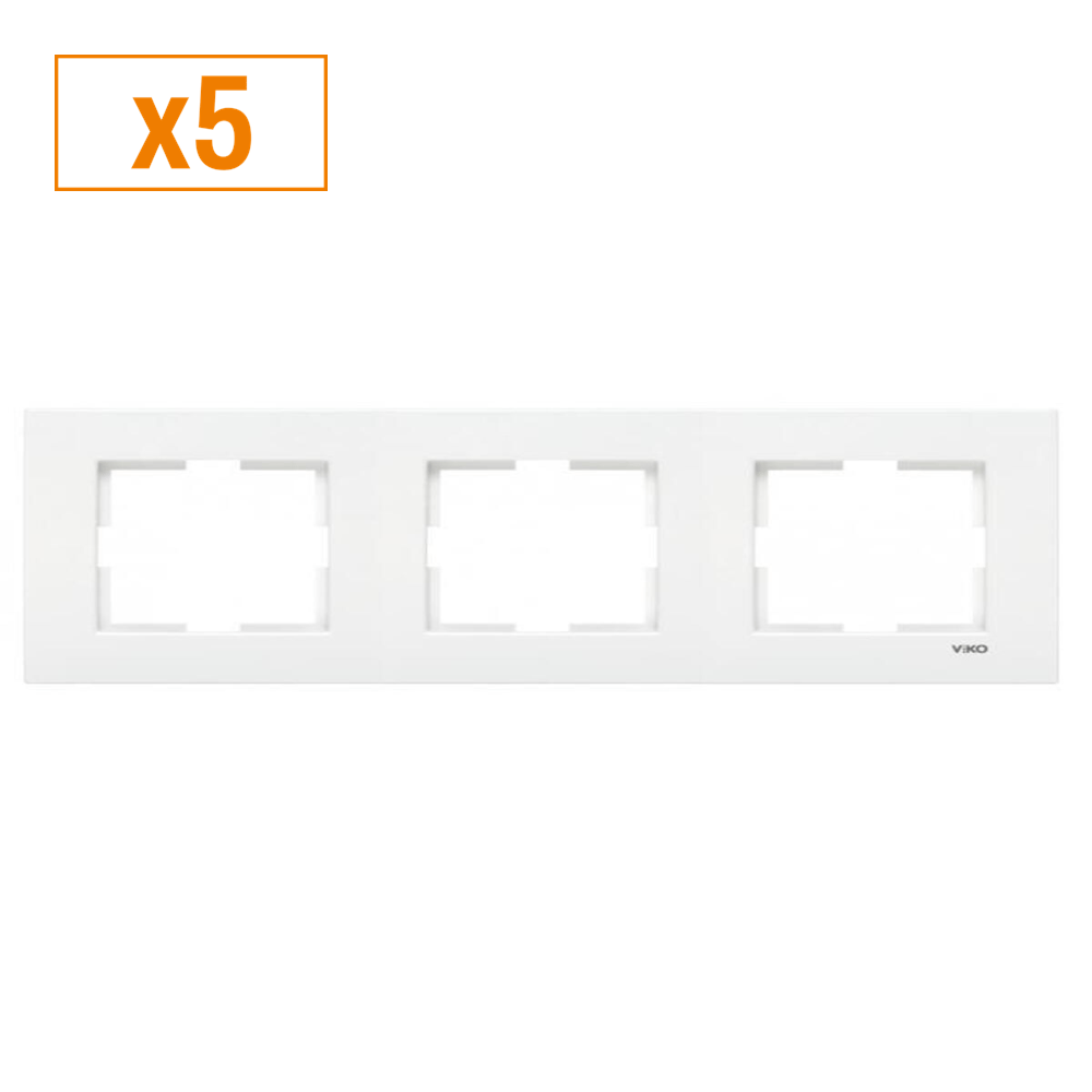 VİKO Karre 3 Lü Çerçeve Beyaz 90960202 (x5)