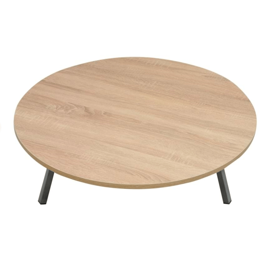 Palmira 100 Cm Metal Ayaklı Yer Sofrası Masa Ahşap Sofra