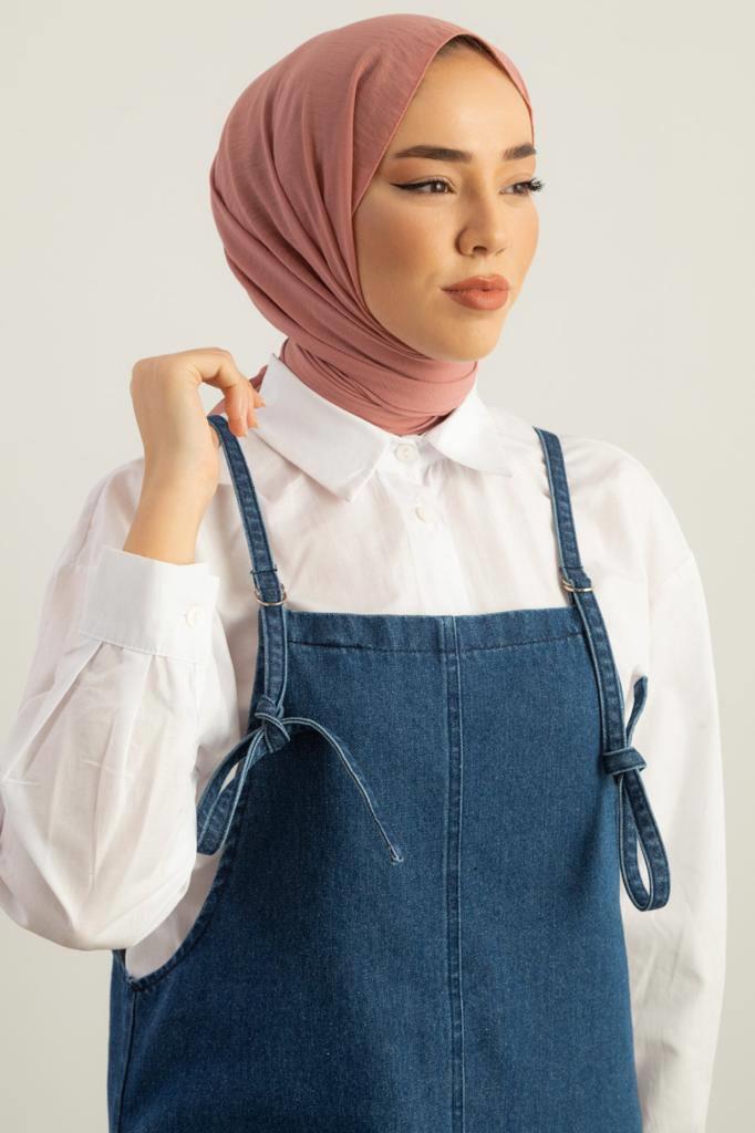 2765 İnce Bağıcıklı Gizli Cepli Kot Jile