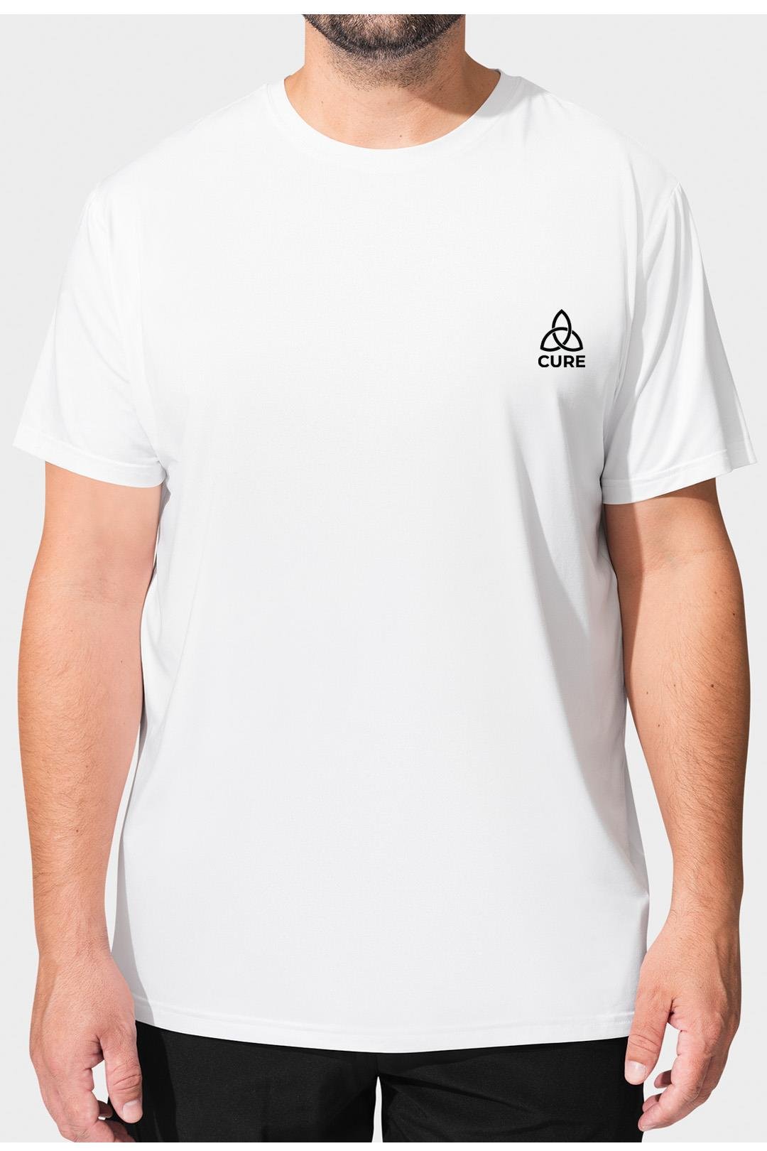 Cure Unisex Basic  Beyaz Tişört 01