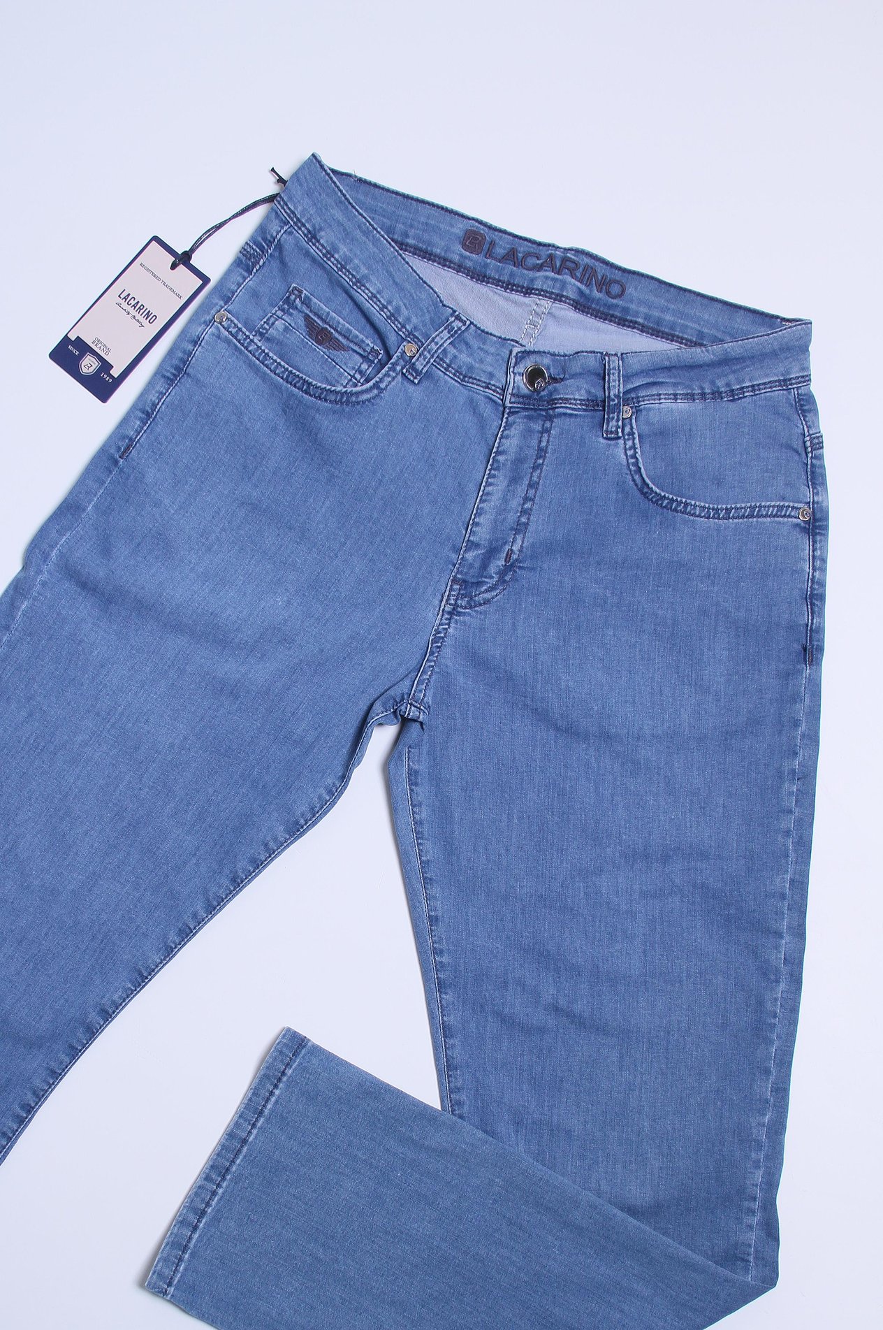 LACARINOYüksek Bel Dar Paça Blue Jean Pantolon