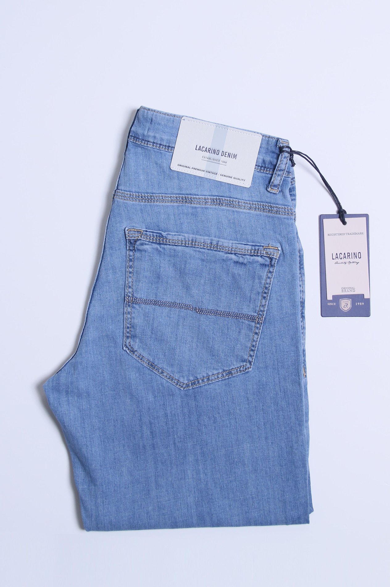 LACARINOYüksek Bel Dar Paça Blue Jean Pantolon
