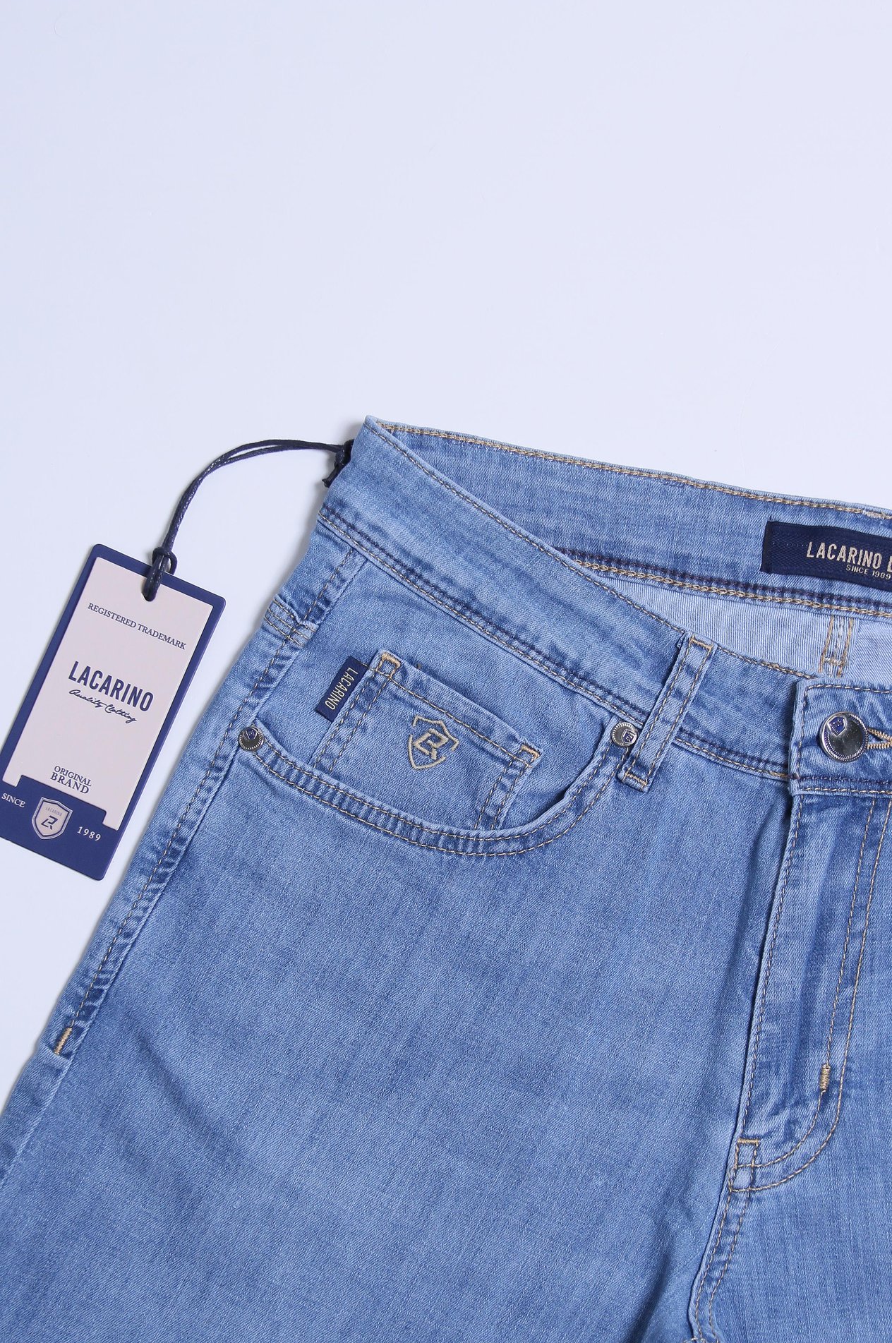LACARINOYüksek Bel Dar Paça Blue Jean Pantolon