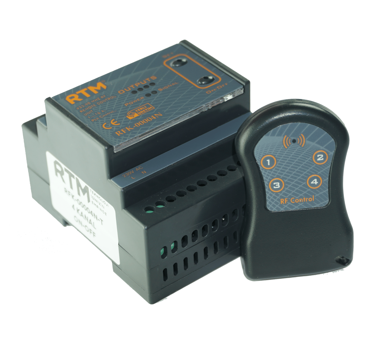 4 Kanal RF Uzaktan Kumanda Kiti RFK-00004N