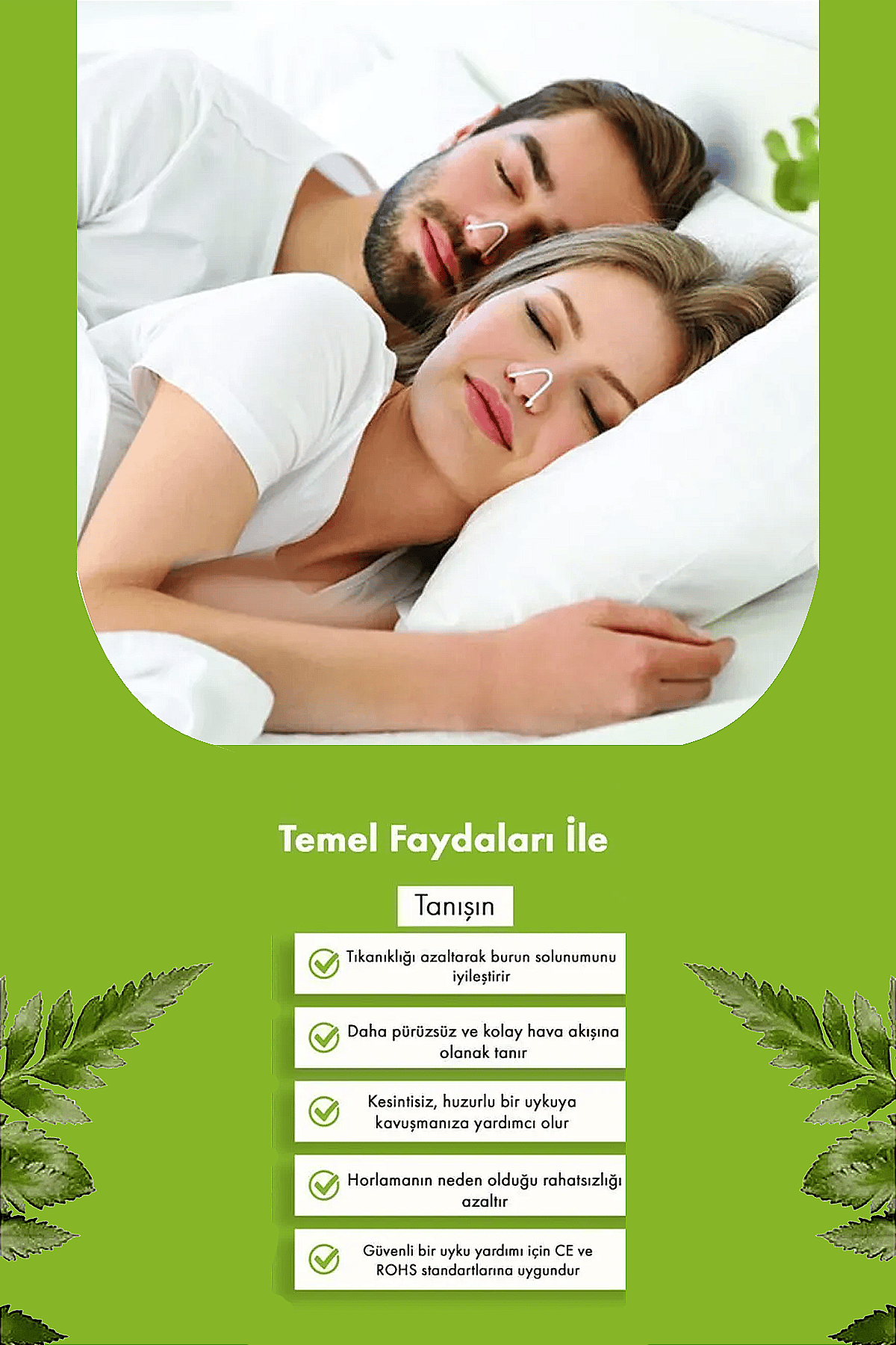 horlama önleyici burun dilatörü