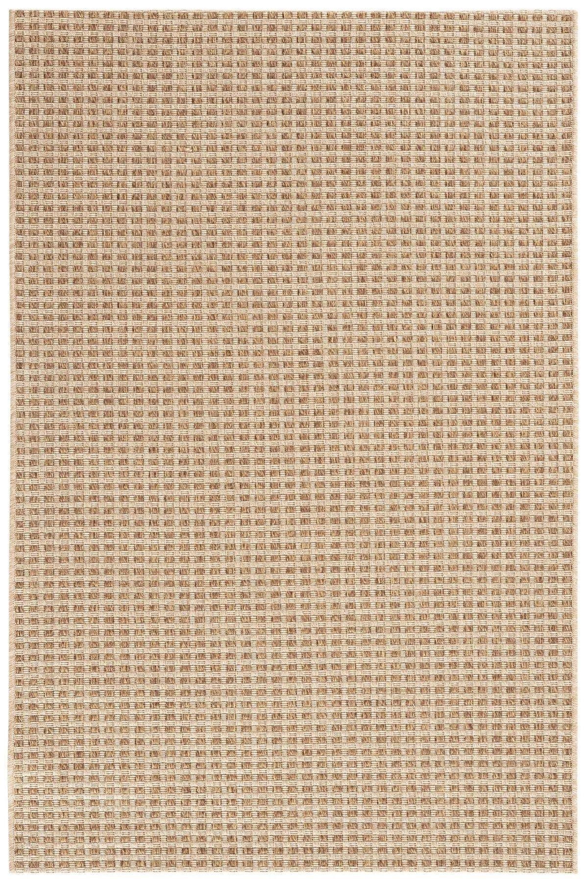 667 Kahve Hasır Dokulu Halı Kilim Salon Mutfak Koridor Kesme Yolluk Dokuma Makine Halısı