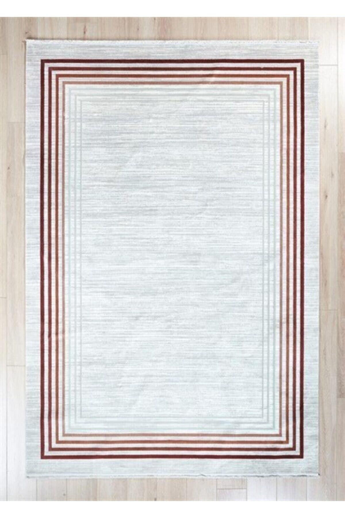 Modern Çerçeveli Bambu Salon Halısı Verano - 8981r