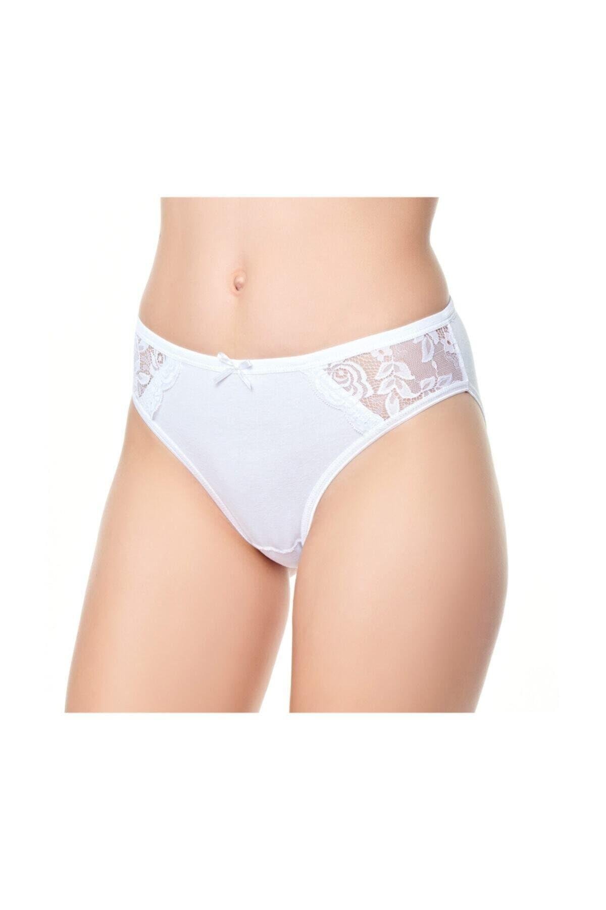 Kadın 6'lı Paket Beli Dantelli Bikini Külot