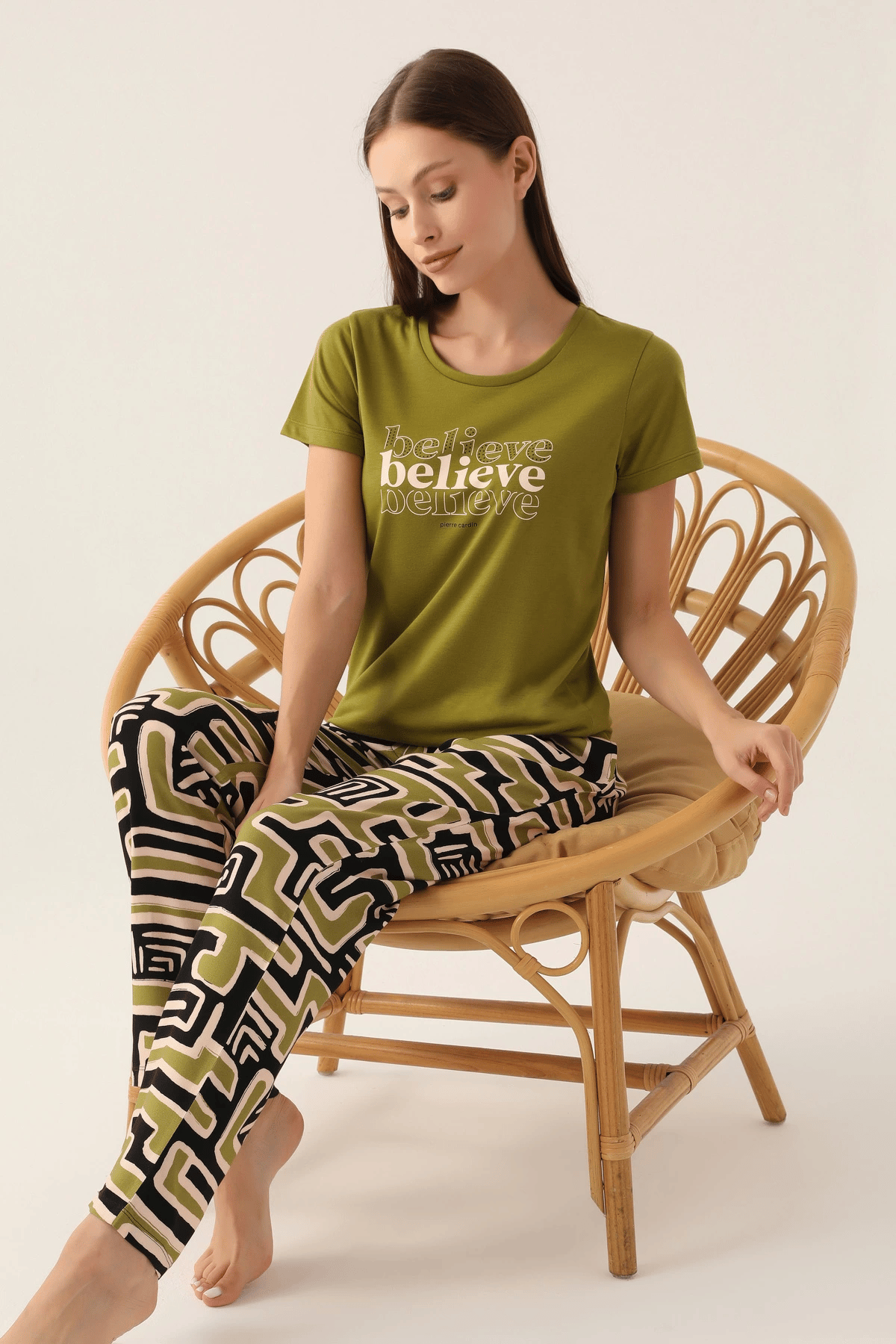 Pierre Cardin 8817-S Kadın Kısa Kol Pijama Takımı
