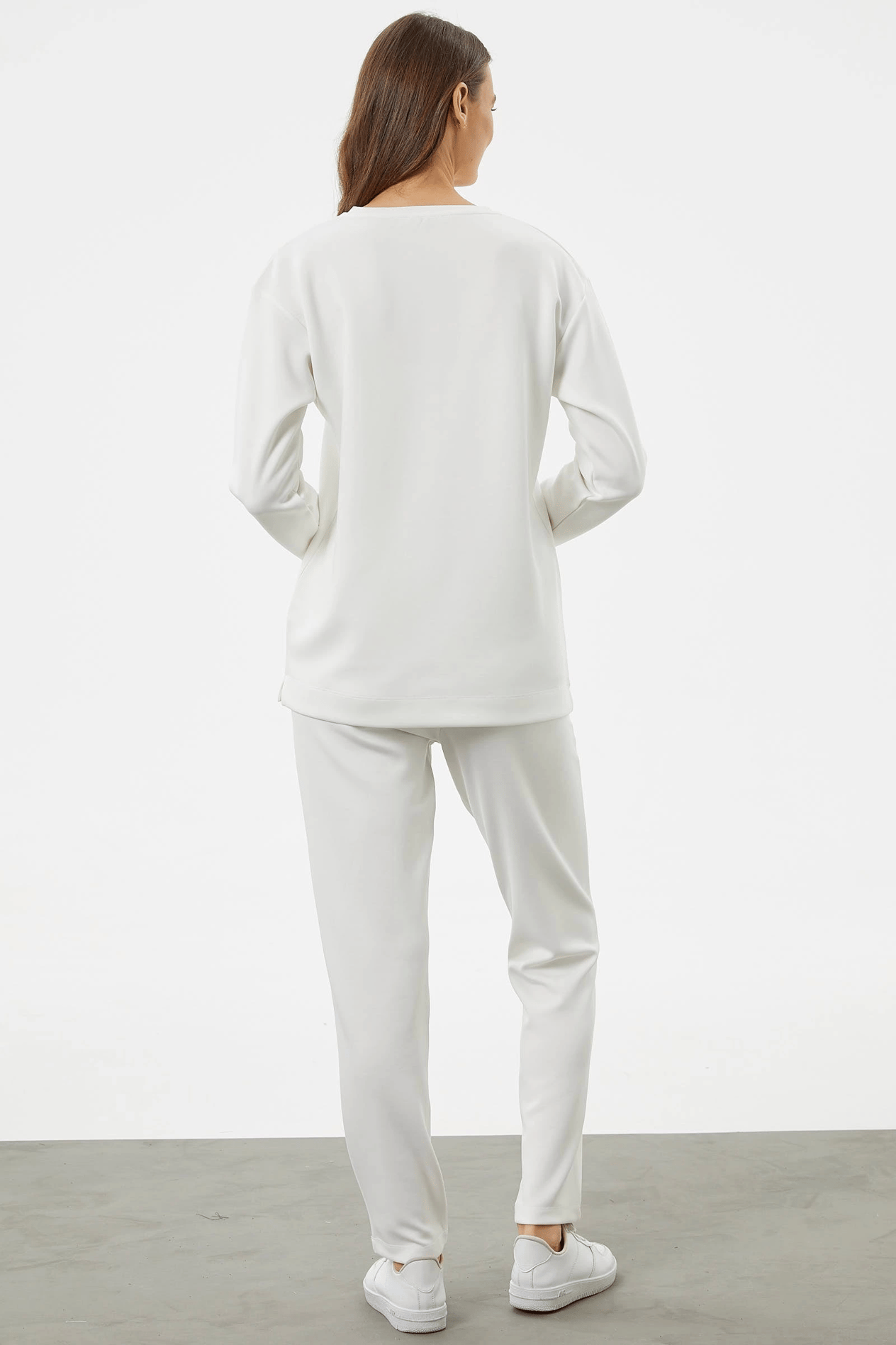Sementa 76233 Baskılı Sıfır Yaka Oversize Eşofman Takım