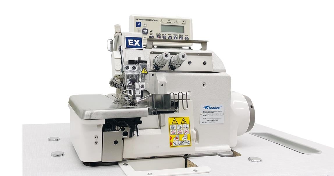 BRODERİ BD - 2242 - EX - 32P2 - E / PL Giyotinli Cep Biye Overlok Makinası
