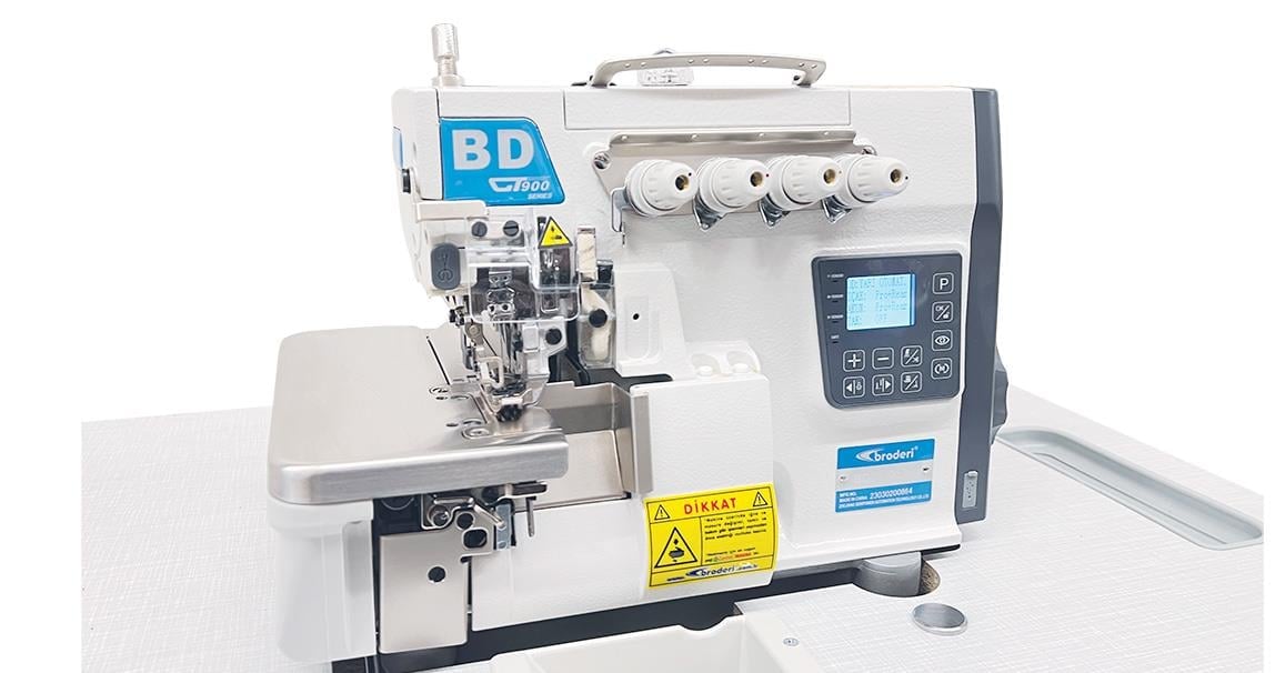 BRODERİ BD - 900S Elektrikli Akıllı Overlok Dikiş Makinası