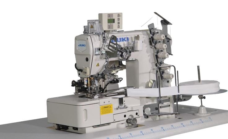 JUKI MF-7523-C11-B56 / G60 / FTCF45 Elektronik Servo Motorlu, Fotoselli, Hızlı Kesicili Bant/Biye Reçme Makinası