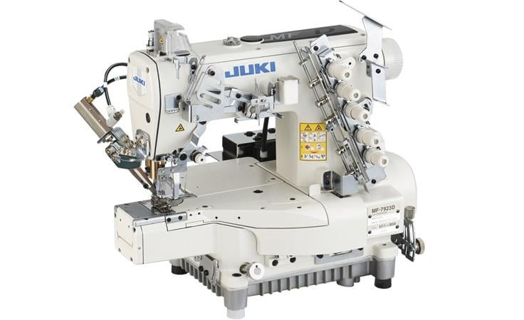 JUKI MF-7923D-U11-B56-UT57 / SC921 / CP18 Direct Drive, Elektronik, Yağsız Teknoloji, Burunlu, Üç İğneli, Karyokalı Reçme Makinası