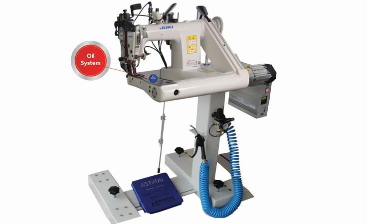 JUKI MS-1190D 2 İğne Palet Pullerli Zincir Kesicili Gömlek Kollu Zincir Dikiş Makinası