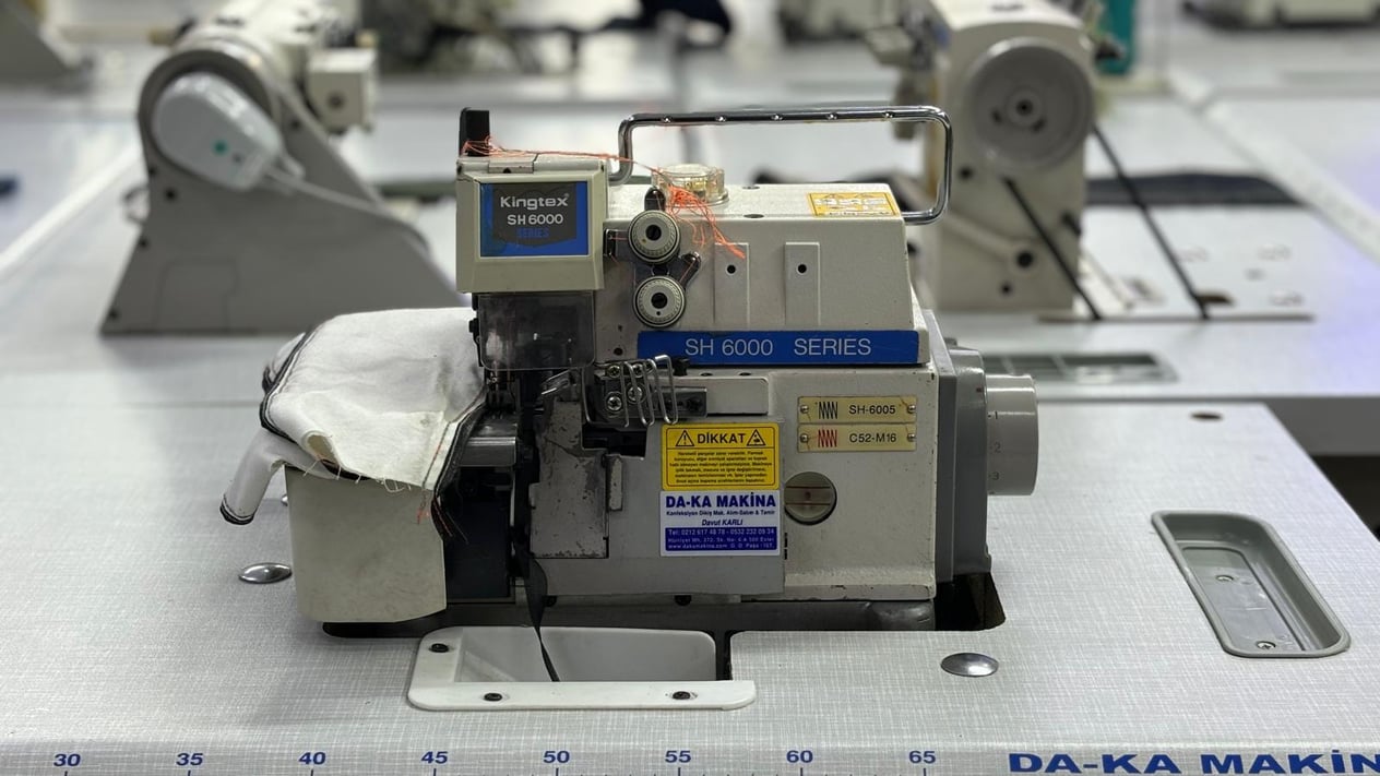 KİNGTEX 6000 Serisi Cep Biye Overlok Makinası